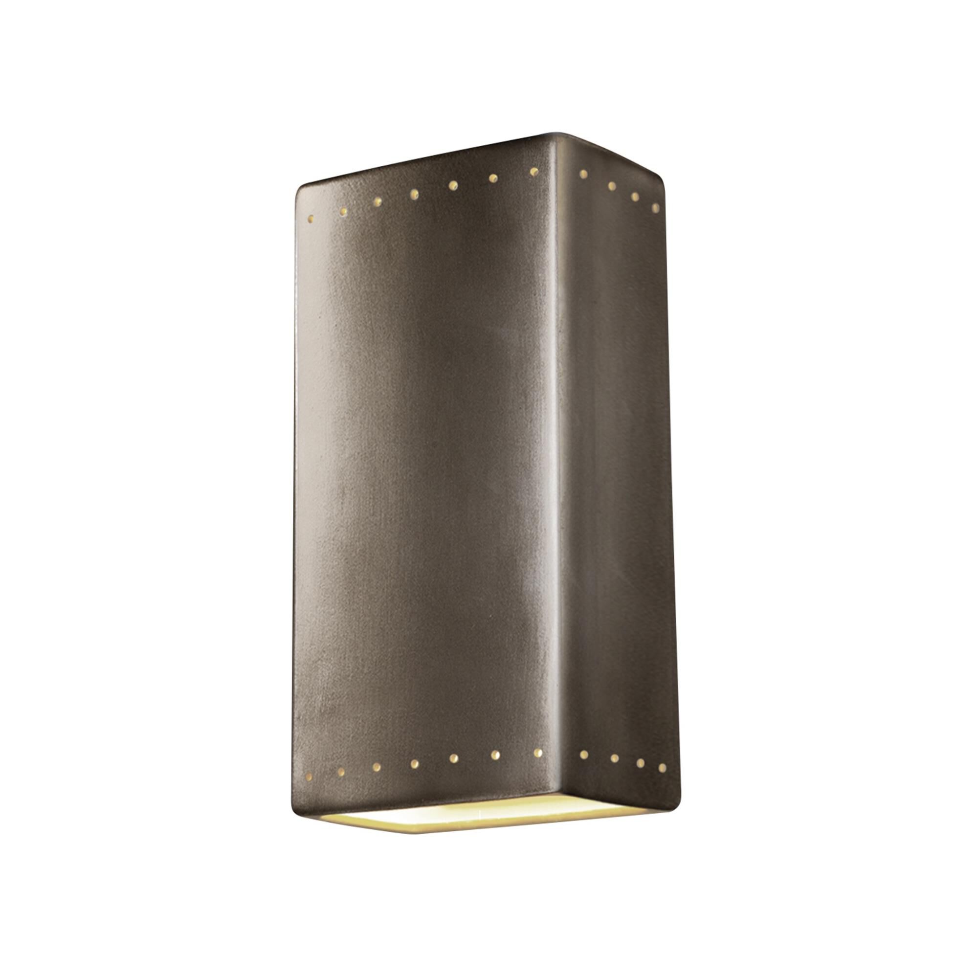 Justice Design Group Ambiance 21 Inch Tall Wall Sconce Ambiance - CER-1180W-CRB - Transitional