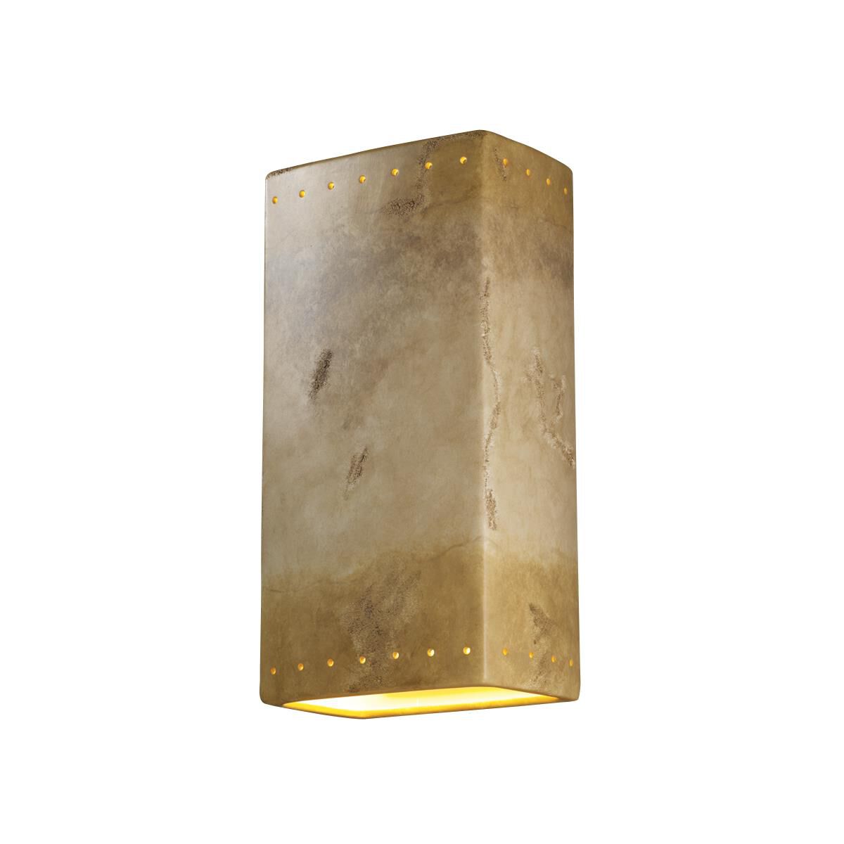 Justice Design Group Ambiance 21 Inch Tall Wall Sconce Ambiance - CER-1180W-TRAG - Transitional