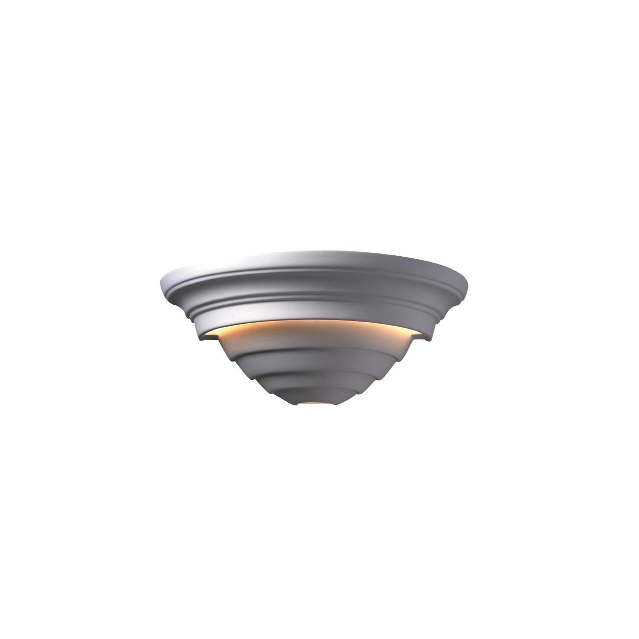 Justice Design Group Ambiance 16 Inch Wide Wall Sconce Ambiance - CER-1555-BLK - Transitional