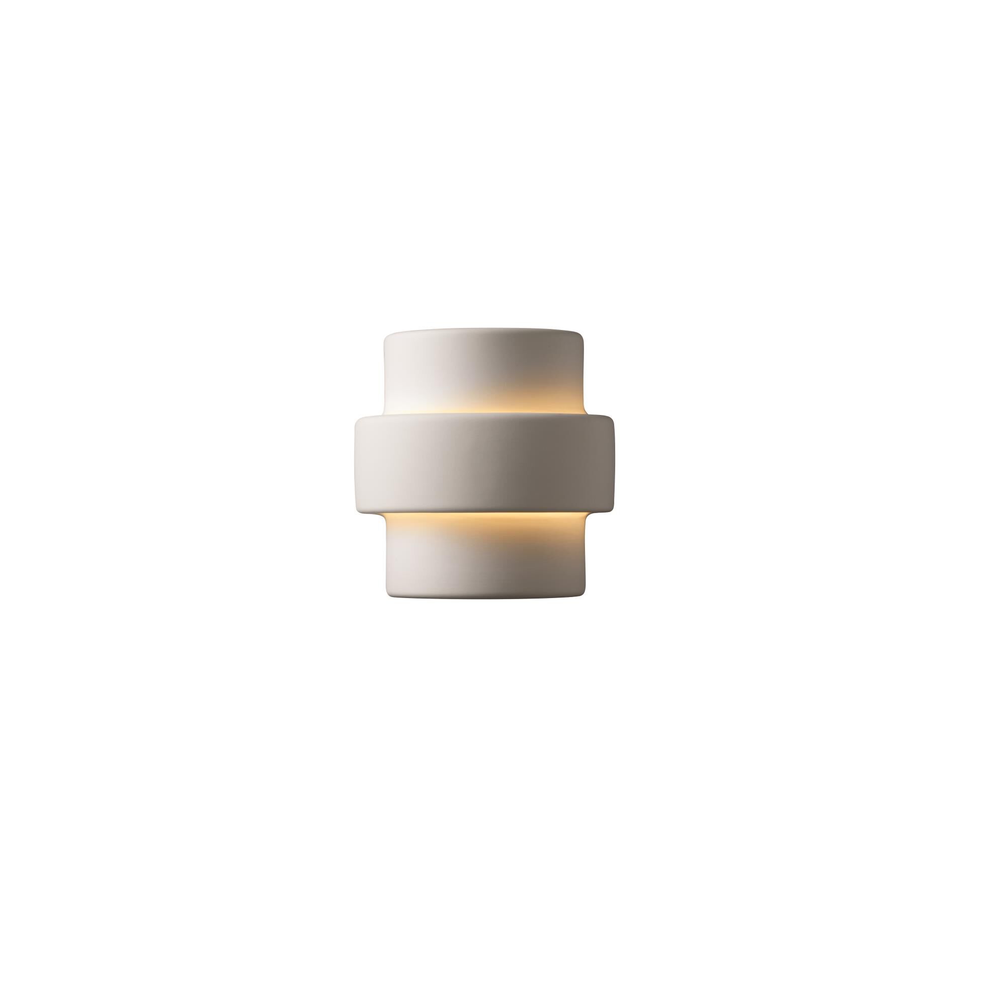 Justice Design Group Ambiance 8 Inch Wall Sconce Ambiance - CER-2205-TERA-LED1-1000 - Transitional