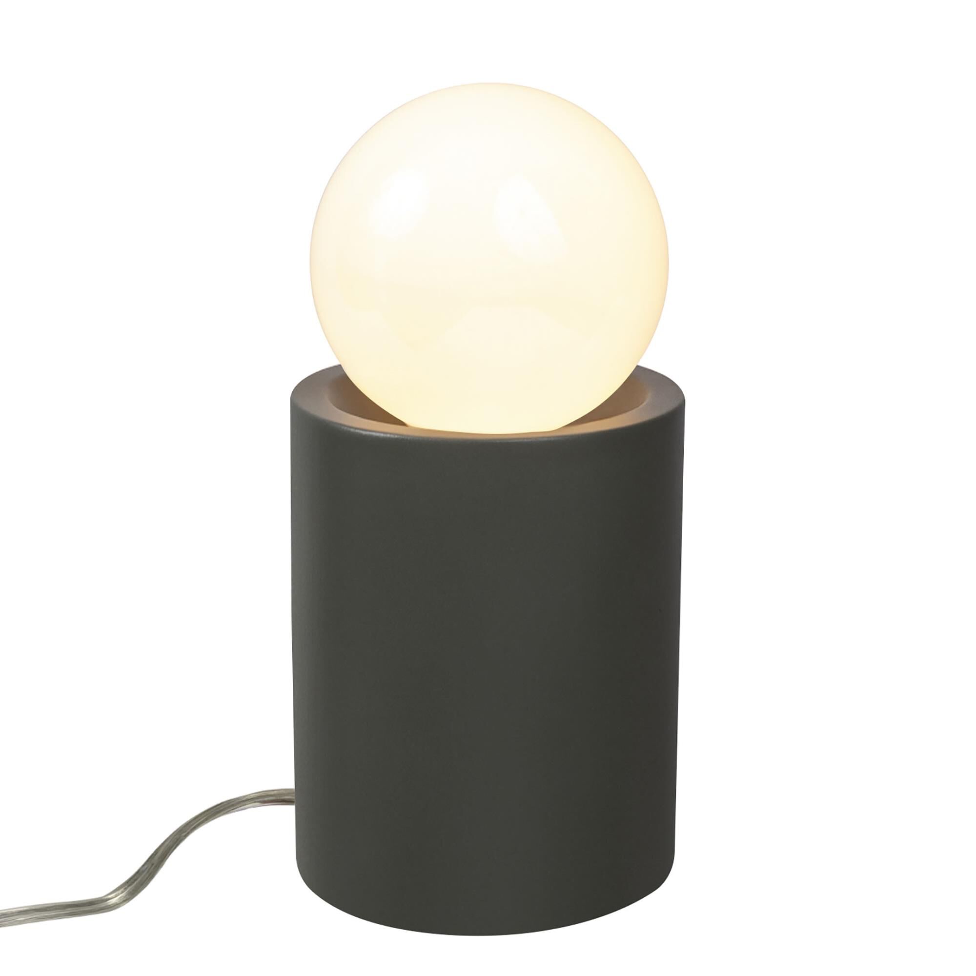 Justice Design Group Portable 11 Inch Table Lamp Portable - CER-2460-PWGN - Modern Contemporary