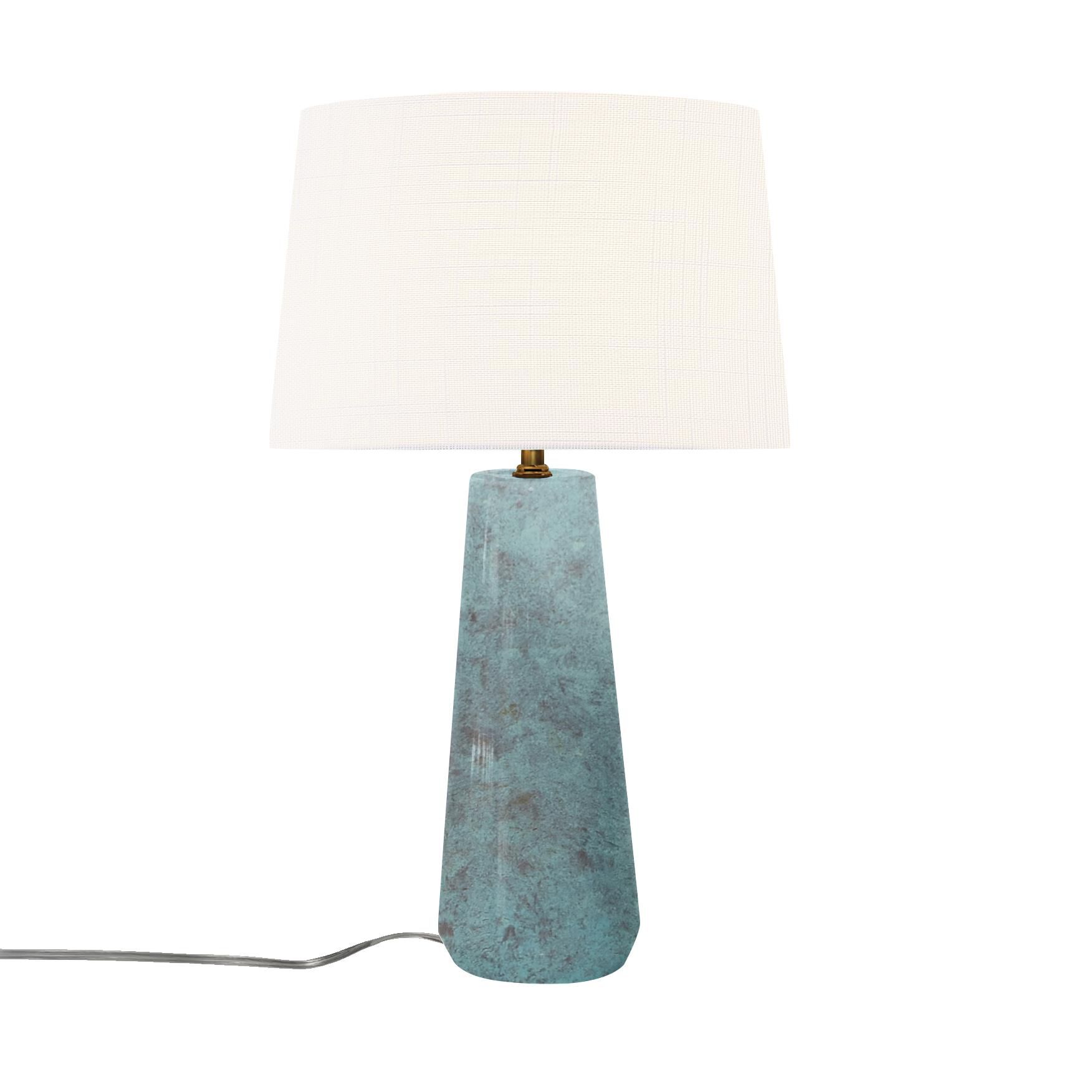 Justice Design Group Spire 23 Inch Table Lamp Spire - CER-2585-PATV-WHTE - Transitional