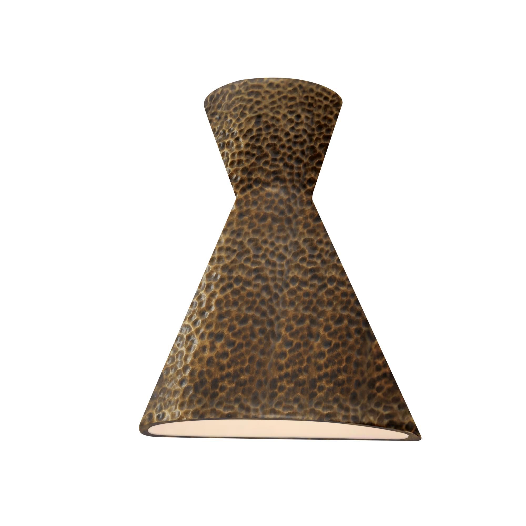 Justice Design Group Ambiance Retro 15 Inch Outdoor Wall Light Ambiance Retro - CER-3100W-HMBR - Modern Contemporary