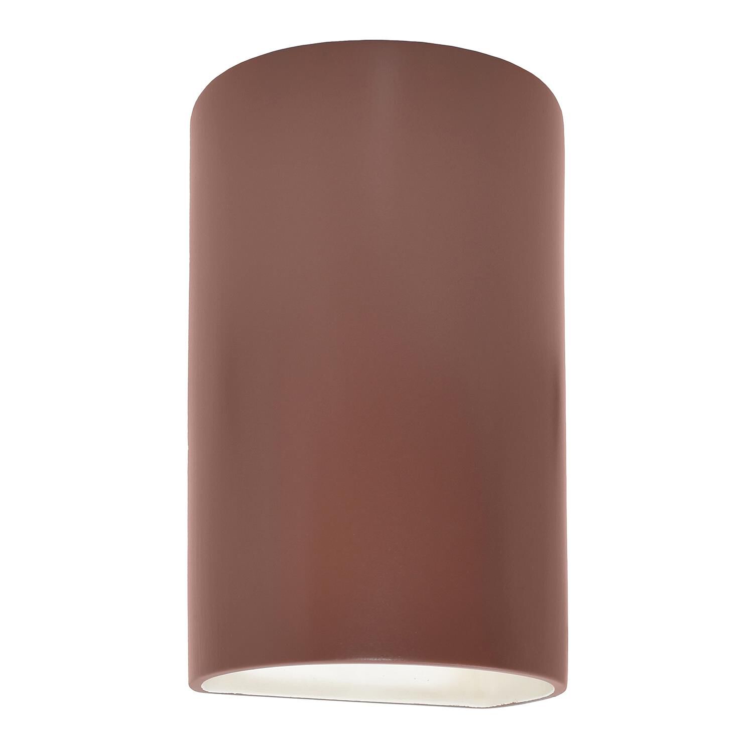 Justice Design Group Ambiance 12 Inch Tall 2 Light Outdoor Wall Light Ambiance - CER-5260W-CLAY - Transitional