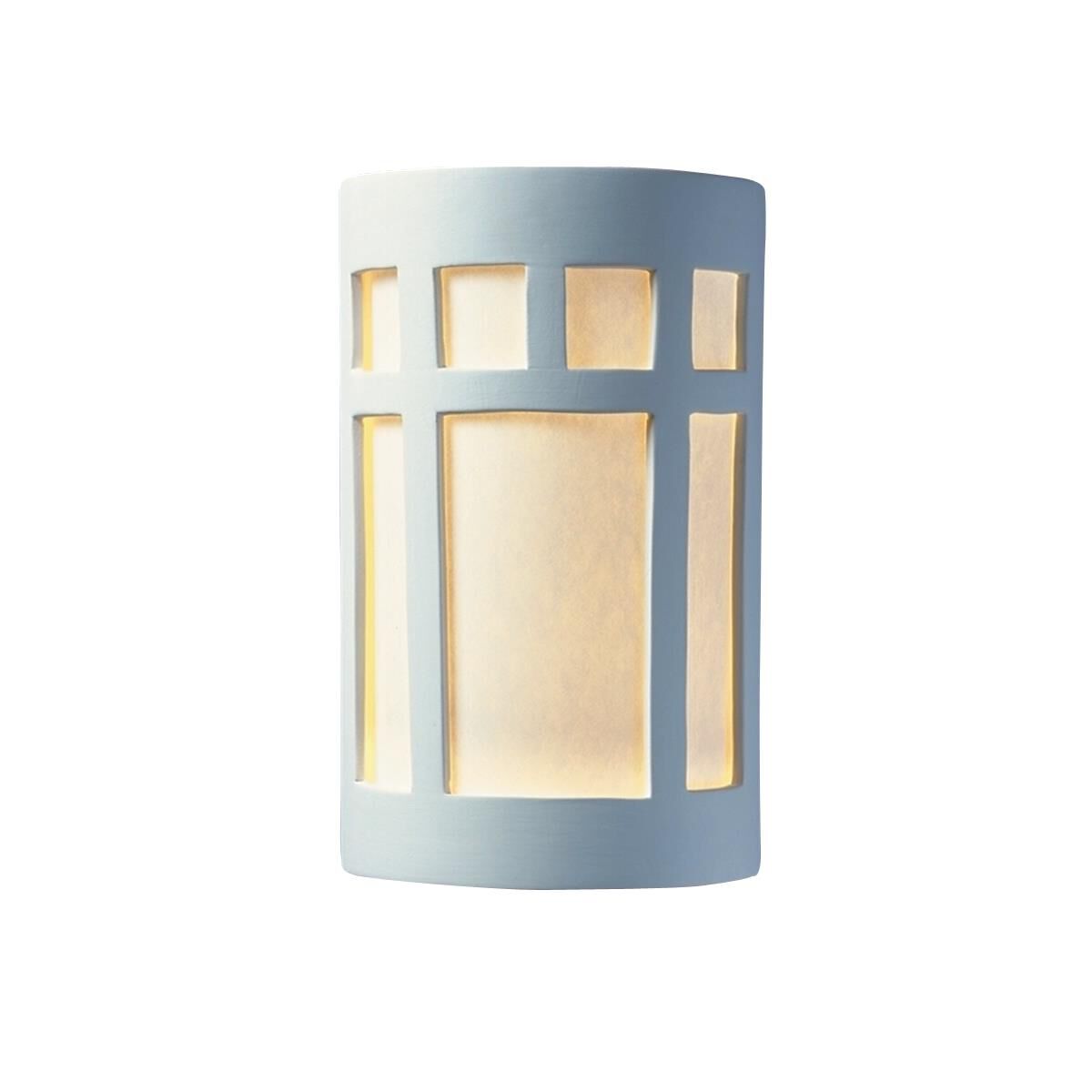Justice Design Group Ambiance 12 Inch Tall Wall Sconce Ambiance - CER-5350W-SLHY - Transitional