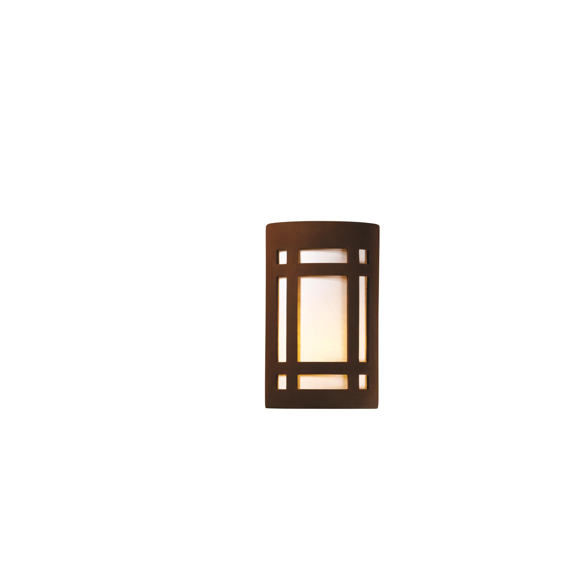 Justice Design Group Ambiance 12 Inch Wall Sconce Ambiance - CER-5490W-SLTR-LED1-1000 - Transitional