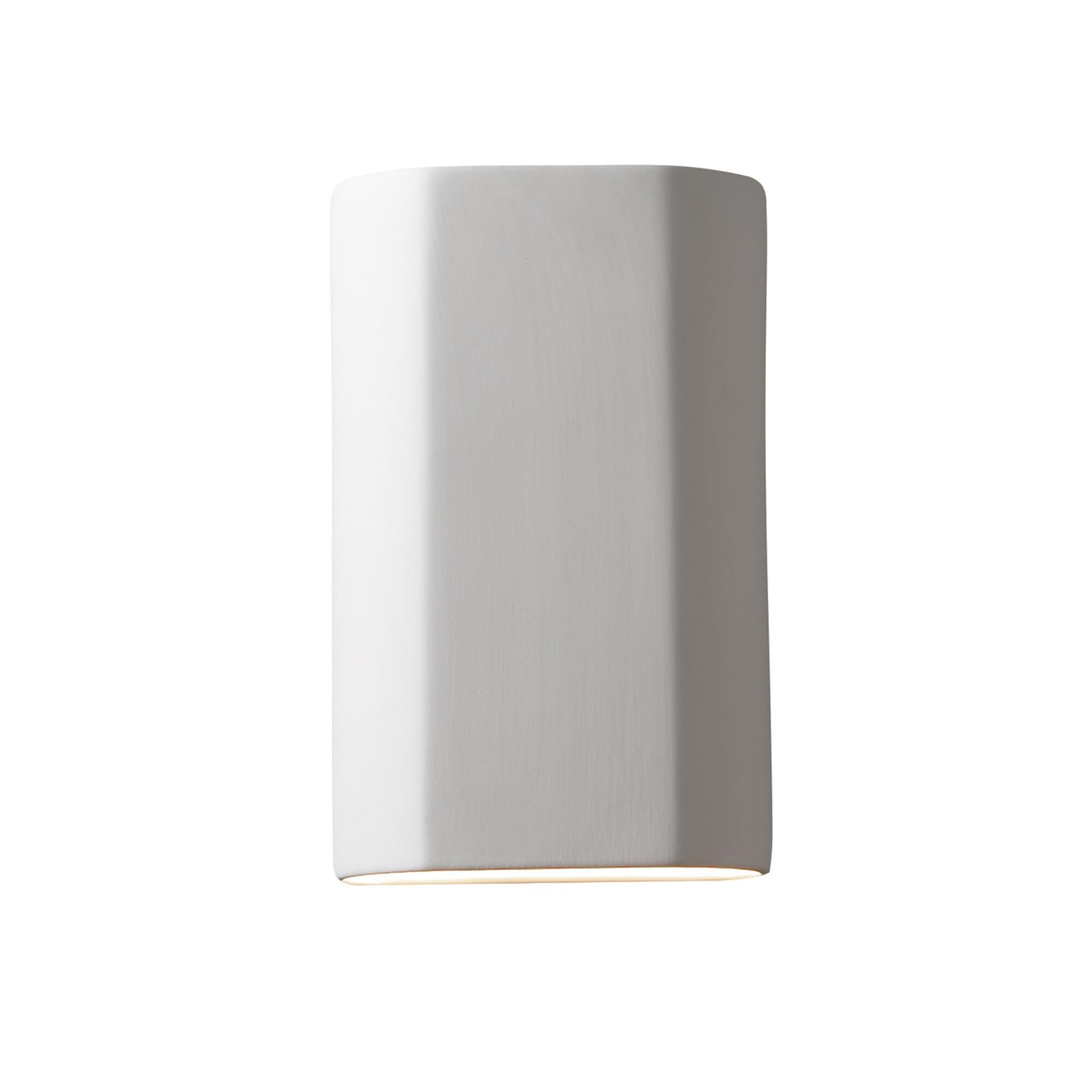 Justice Design Group Ambiance 9 Inch Tall Wall Sconce Ambiance - CER-5500W-PATA - Transitional
