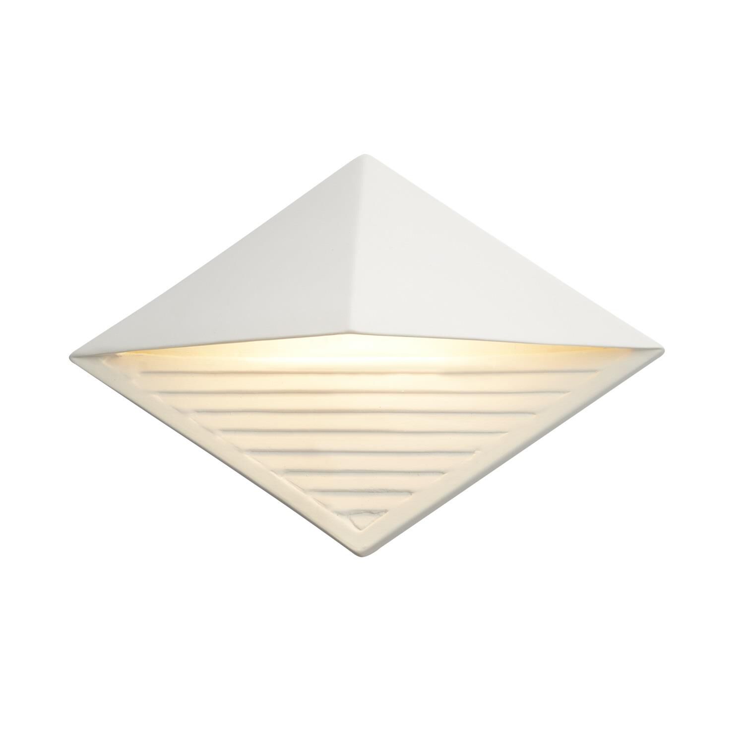 Justice Design Group Ambiance Collection 8 Inch Tall Outdoor Wall Light Ambiance Collection - CER-5600W-CKC - Transitional