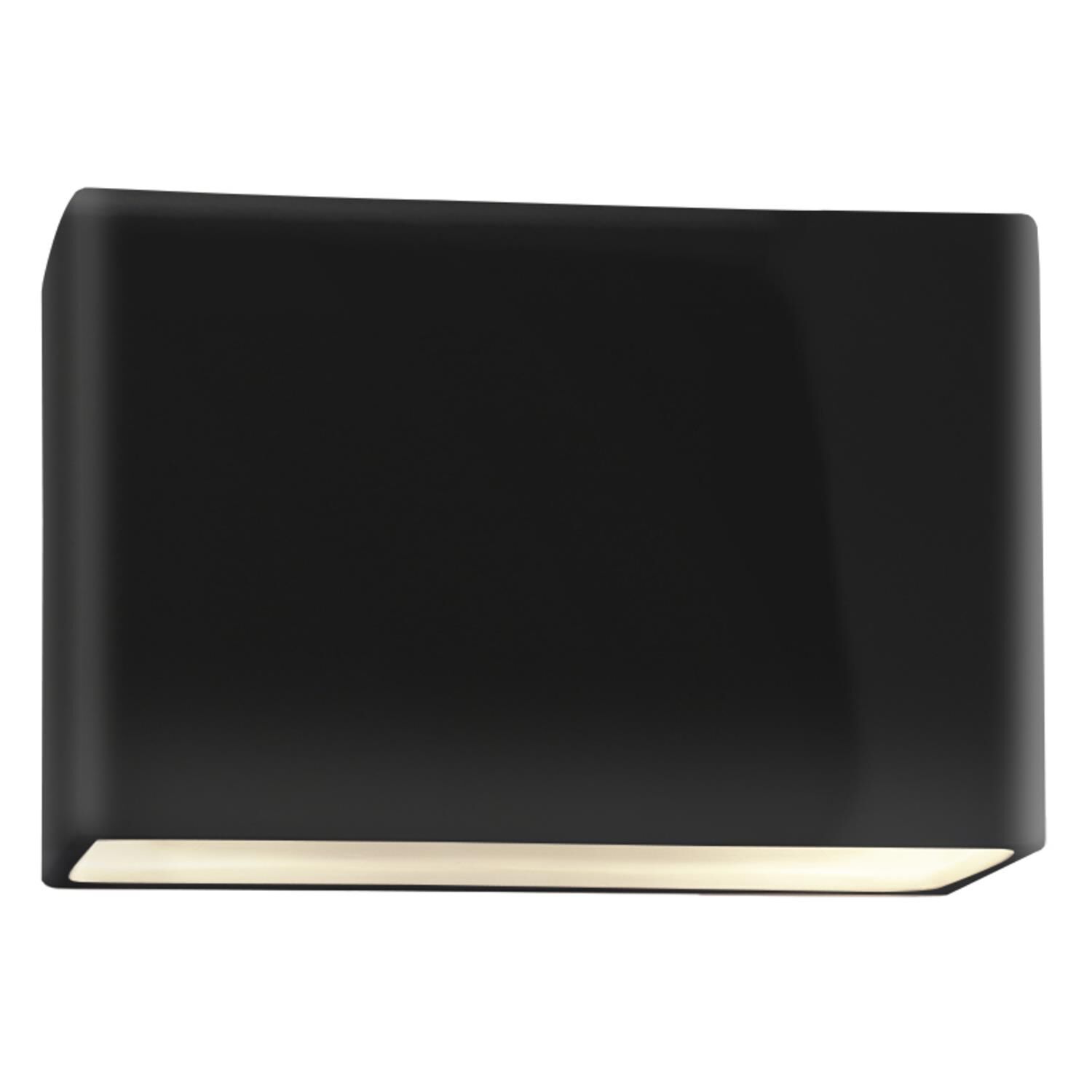 Justice Design Group Ambiance Outdoor Wall Light Ambiance - CER-5640W-BLK-LED1-1000 - Modern Contemporary