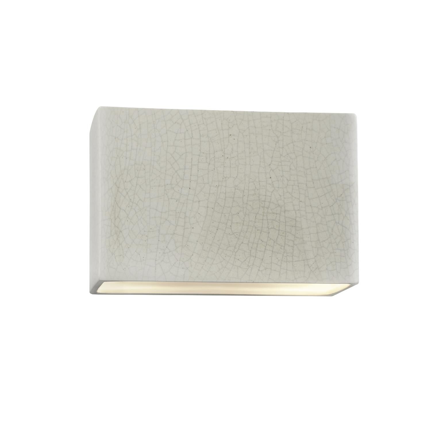 Justice Design Group Ambiance 8 Inch Outdoor Wall Light Ambiance - CER-5655W-CRK - Modern Contemporary