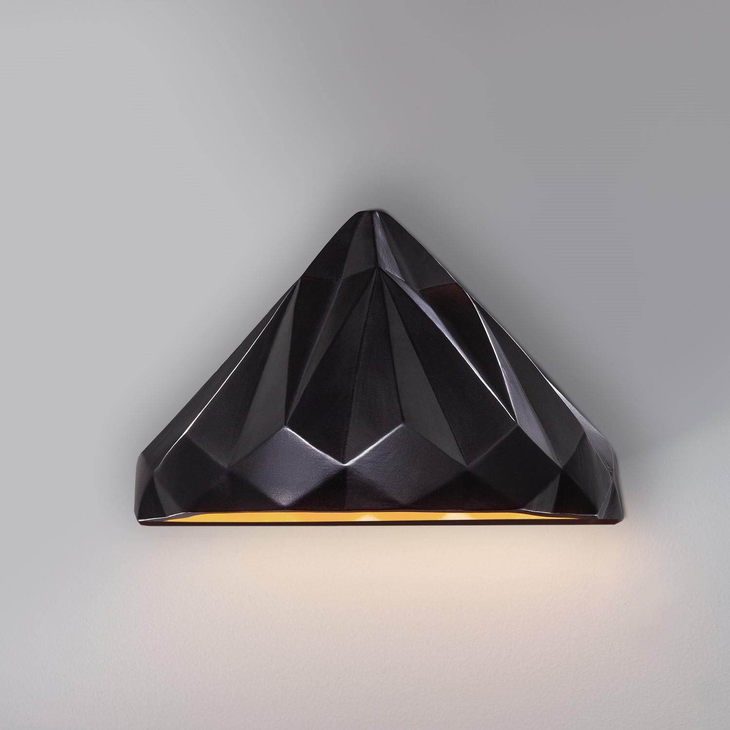 Justice Design Group Ambiance 8 Inch Tall LED Outdoor Wall Light Ambiance - CER-5660W-SLHY-LED1-1000 - Modern Contemporary