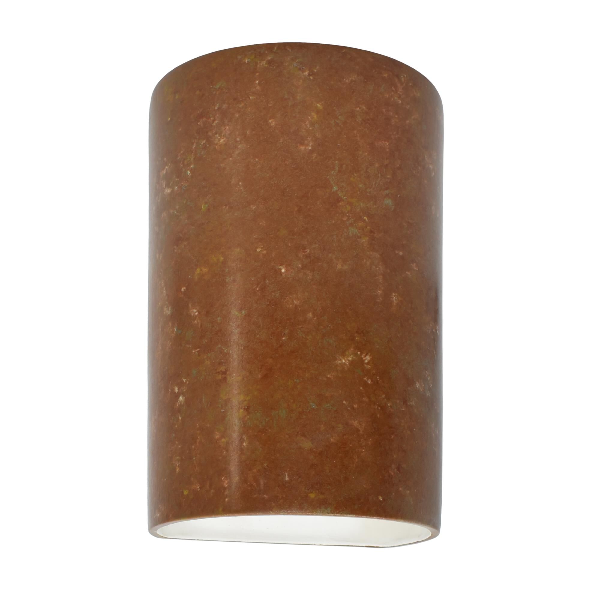 Justice Design Group Ambiance 9 Inch Tall Outdoor Wall Light Ambiance - CER-5940W-PATR-LED1-1000 - Transitional