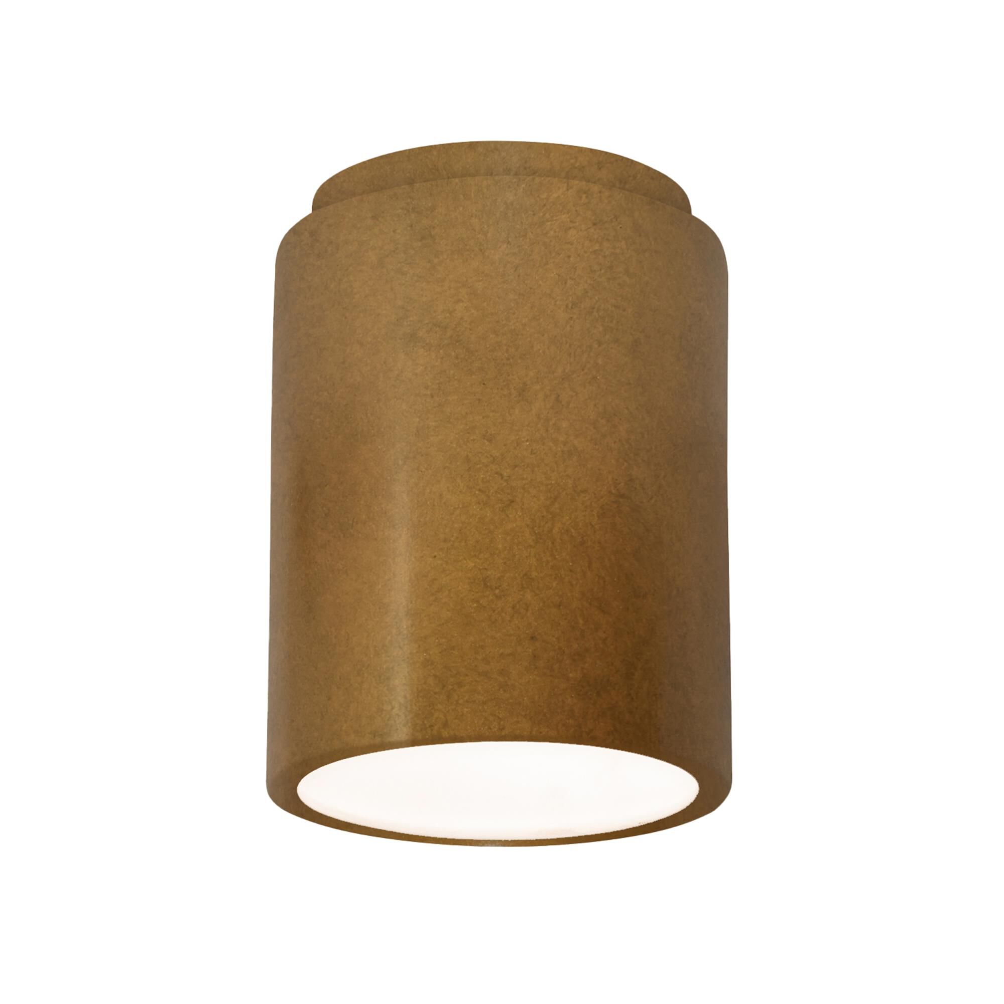 Justice Design Group Radiance Outdoor Flush Mount Radiance - CER-6100W-ANTG-LED1-1000 - Transitional