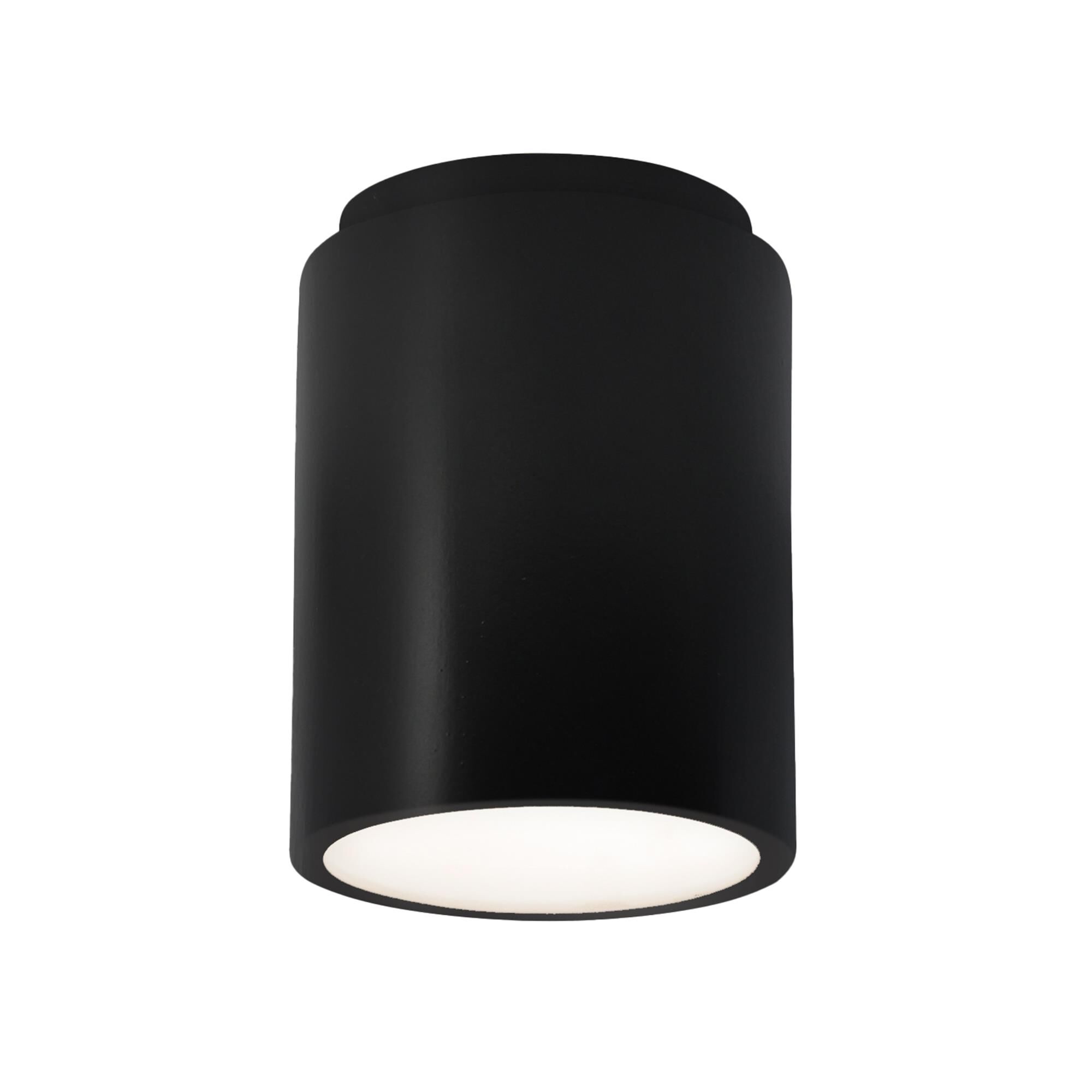 Justice Design Group Radiance 6 Inch Outdoor Flush Mount Radiance - CER-6100W-CRB - Transitional