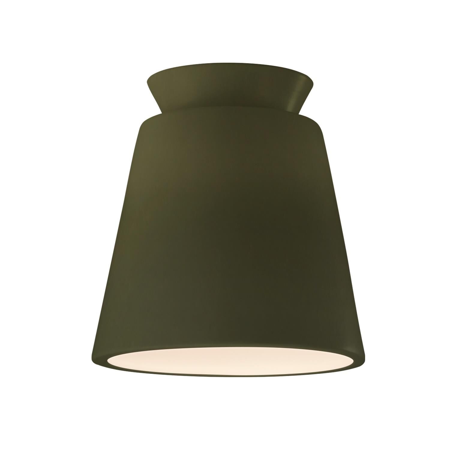 Justice Design Group Radiance 7 Inch Outdoor Flush Mount Radiance - CER-6170W-CBGD - Modern Contemporary