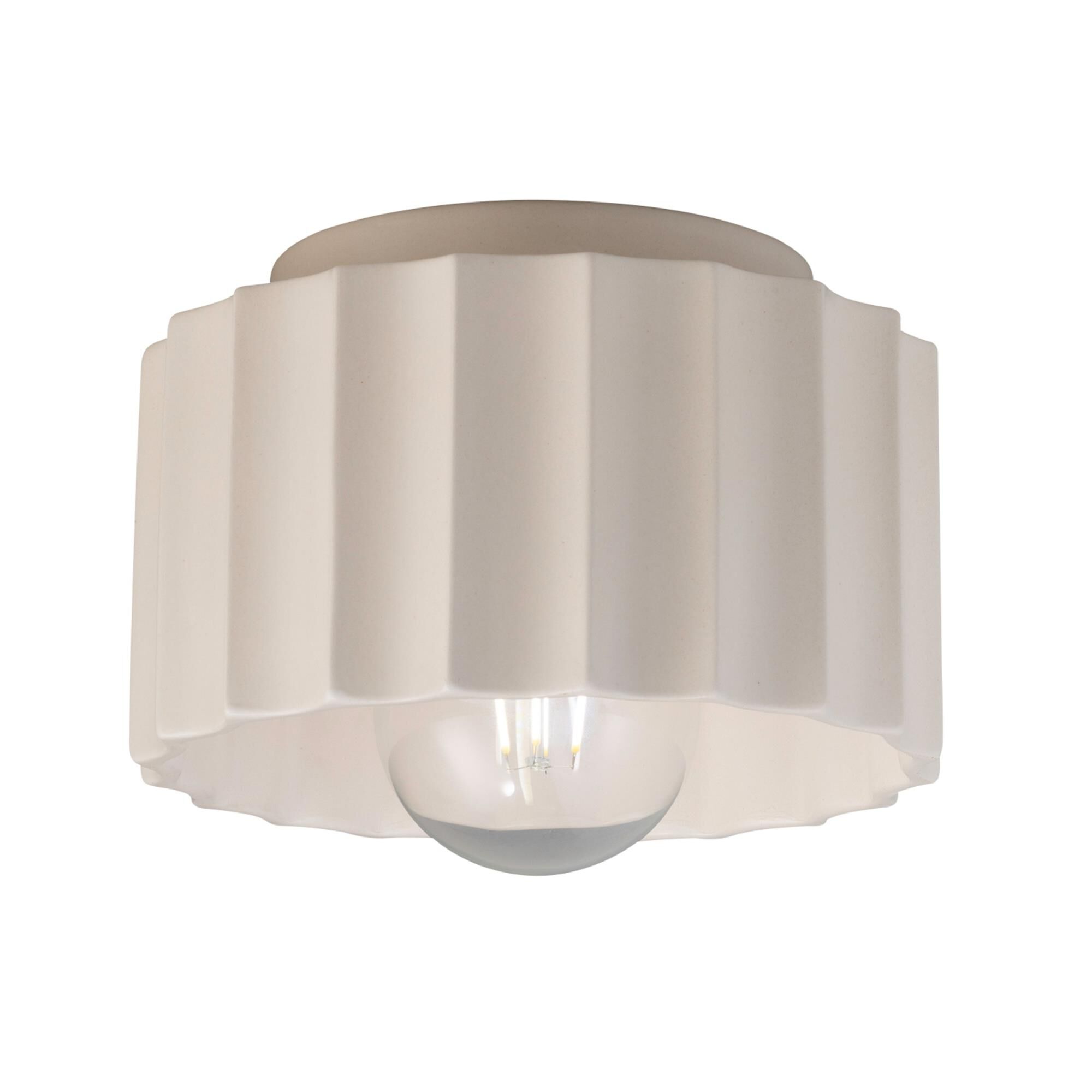 Justice Design Group Radiance 8 Inch Flush Mount Radiance - CER-6183-MAT - Modern Contemporary