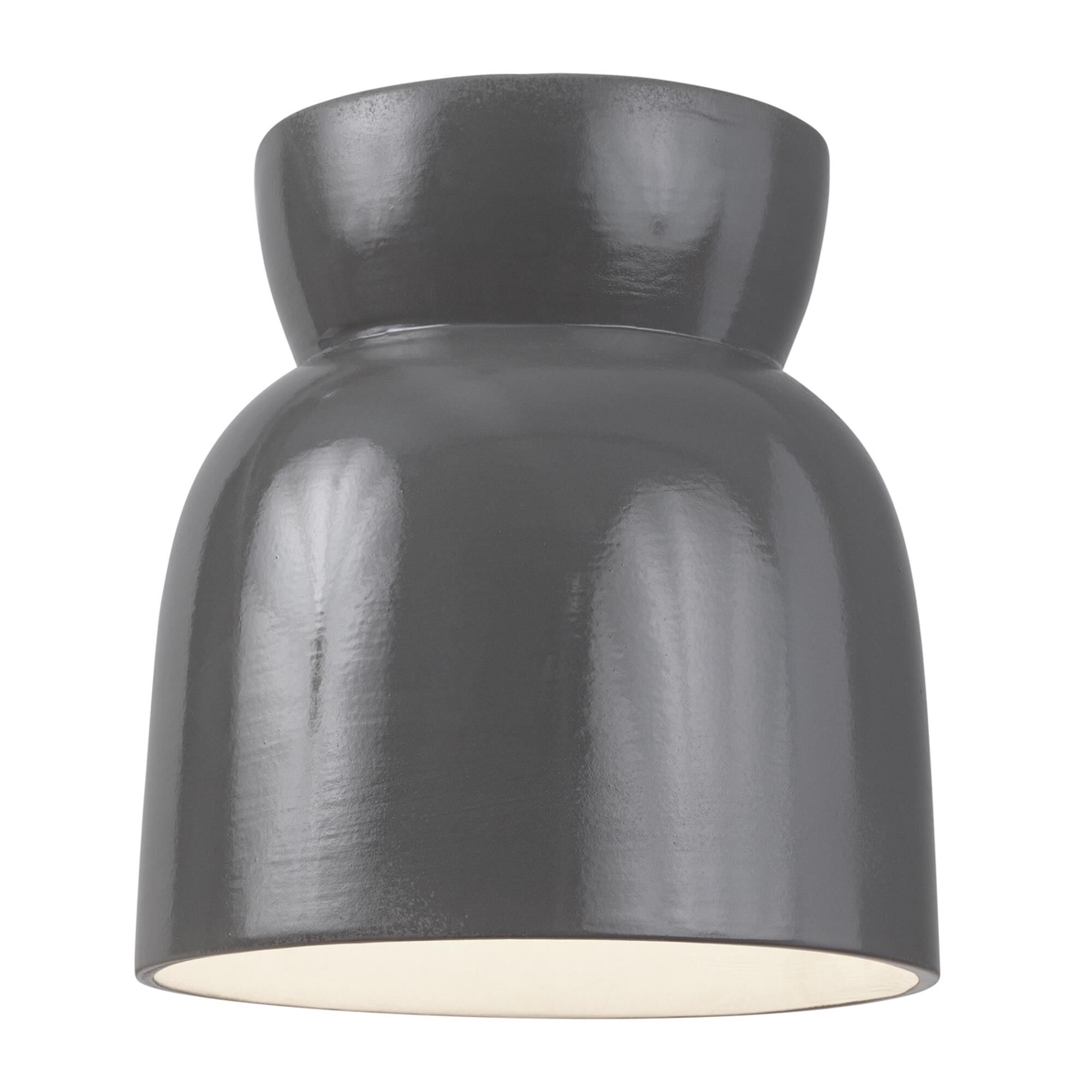Justice Design Group Radiance 8 Inch Flush Mount Radiance - CER-6190-GRY - Modern Contemporary