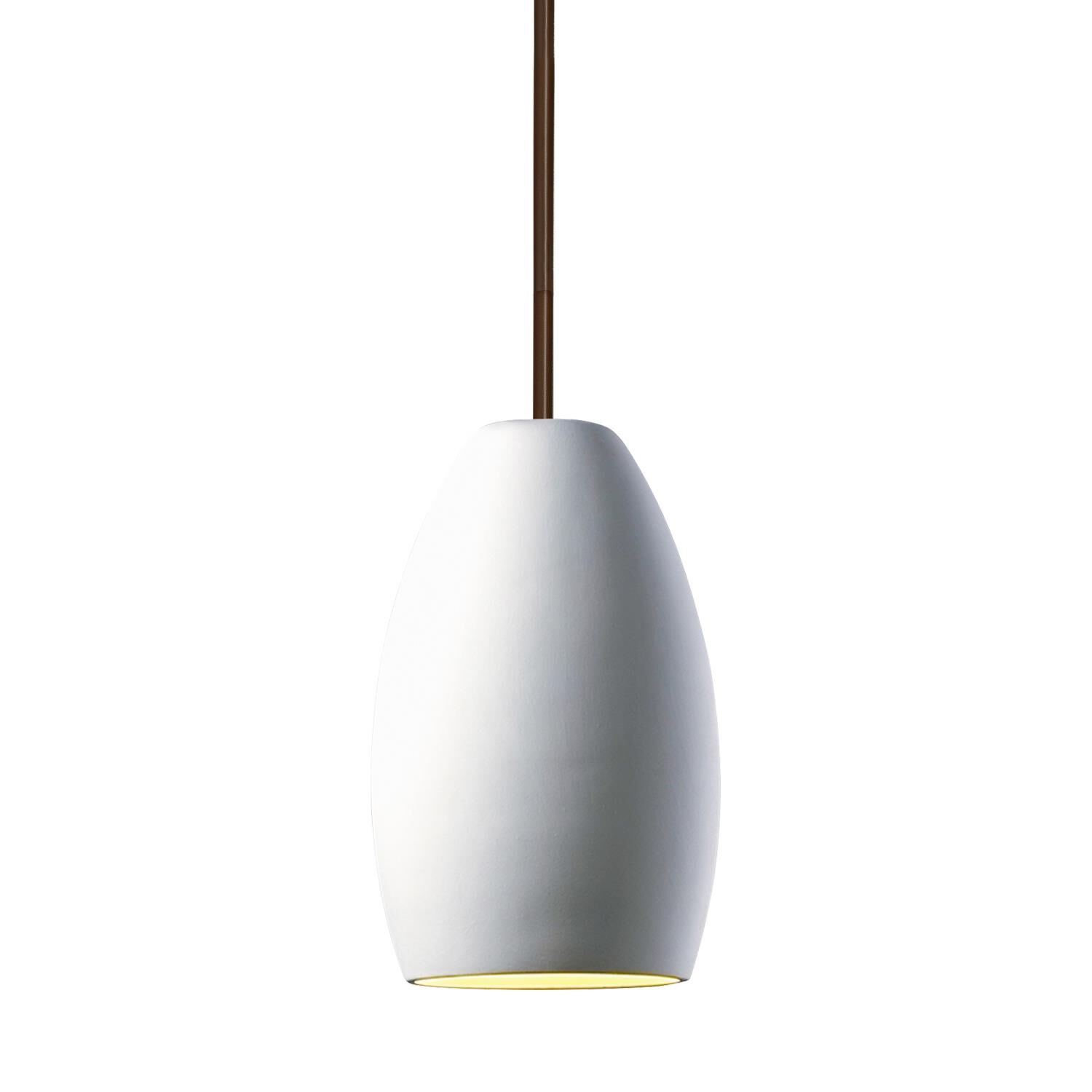 Justice Design Group Radiance 7 Inch Mini Pendant Radiance - CER-6230-TERA-ABRS-RIGID-LED1-700 - Modern Contemporary