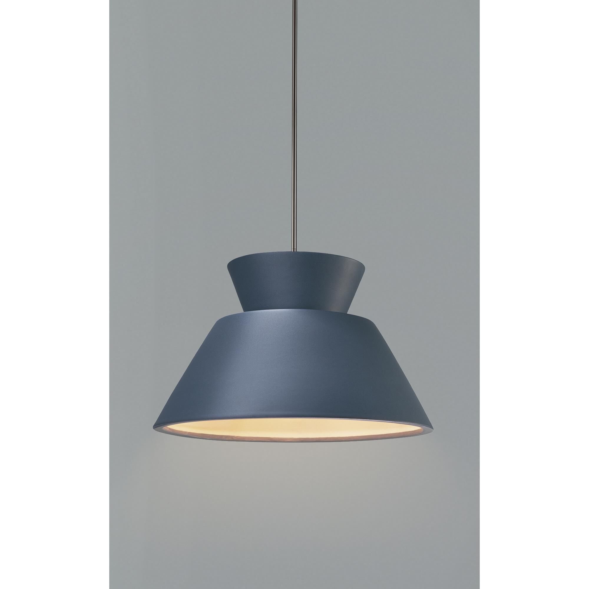 Justice Design Group Radiance Trapezoid 14 Inch Large Pendant Radiance Trapezoid - CER-6423-MID-NCKL-RIGID - Modern Contemporary