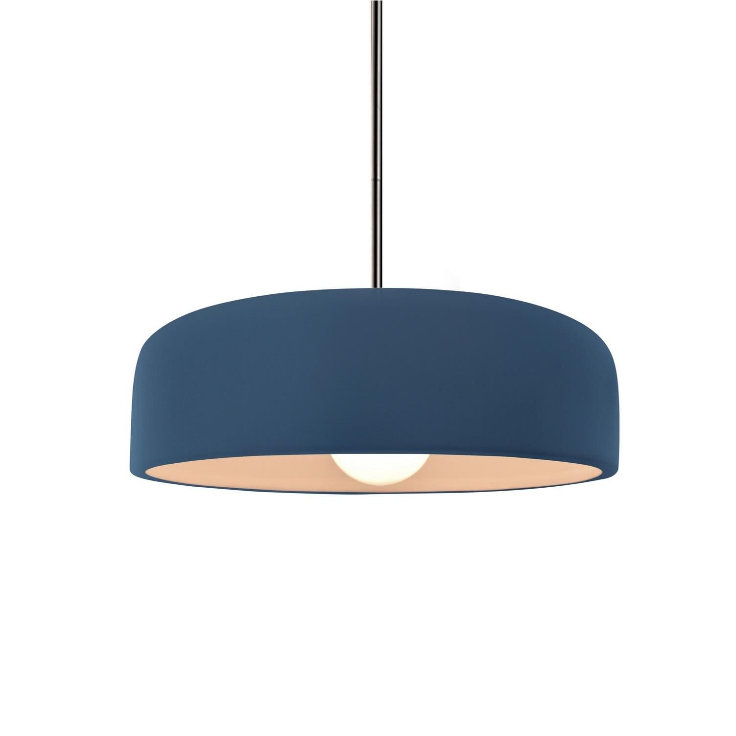 Justice Design Group Radiance Spire 10 Inch Mini Pendant Radiance Spire - CER-6571-MID-NCKL-RIGID - Transitional
