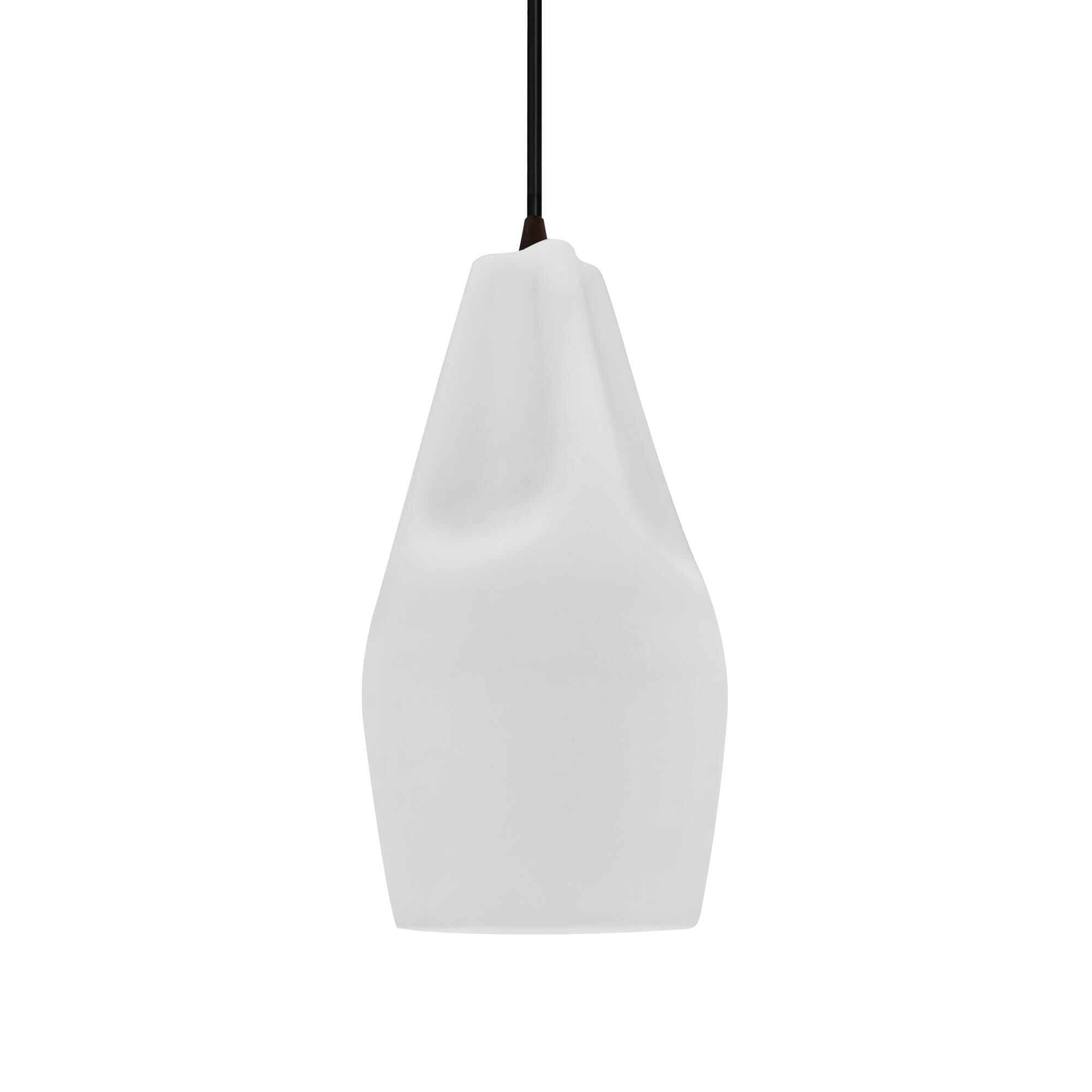 Justice Design Group Crease 6 Inch Mini Pendant Crease - CER-6597-RFPL-CROM-BKCD-LED1-700 - Modern Contemporary