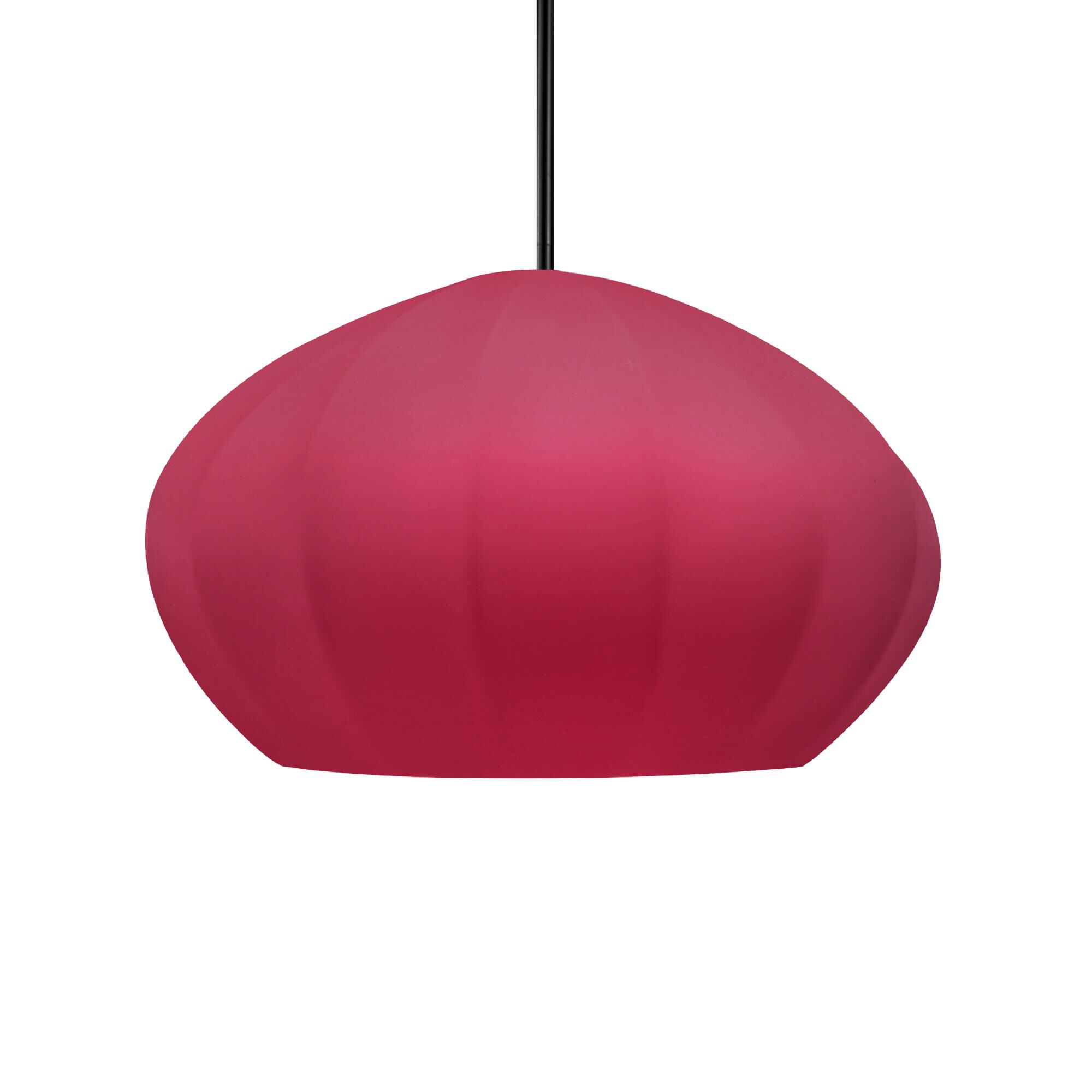Justice Design Group Fluted 13 Inch Large Pendant Fluted - CER-6605-CRSE-MBLK-RIGID - Modern Contemporary