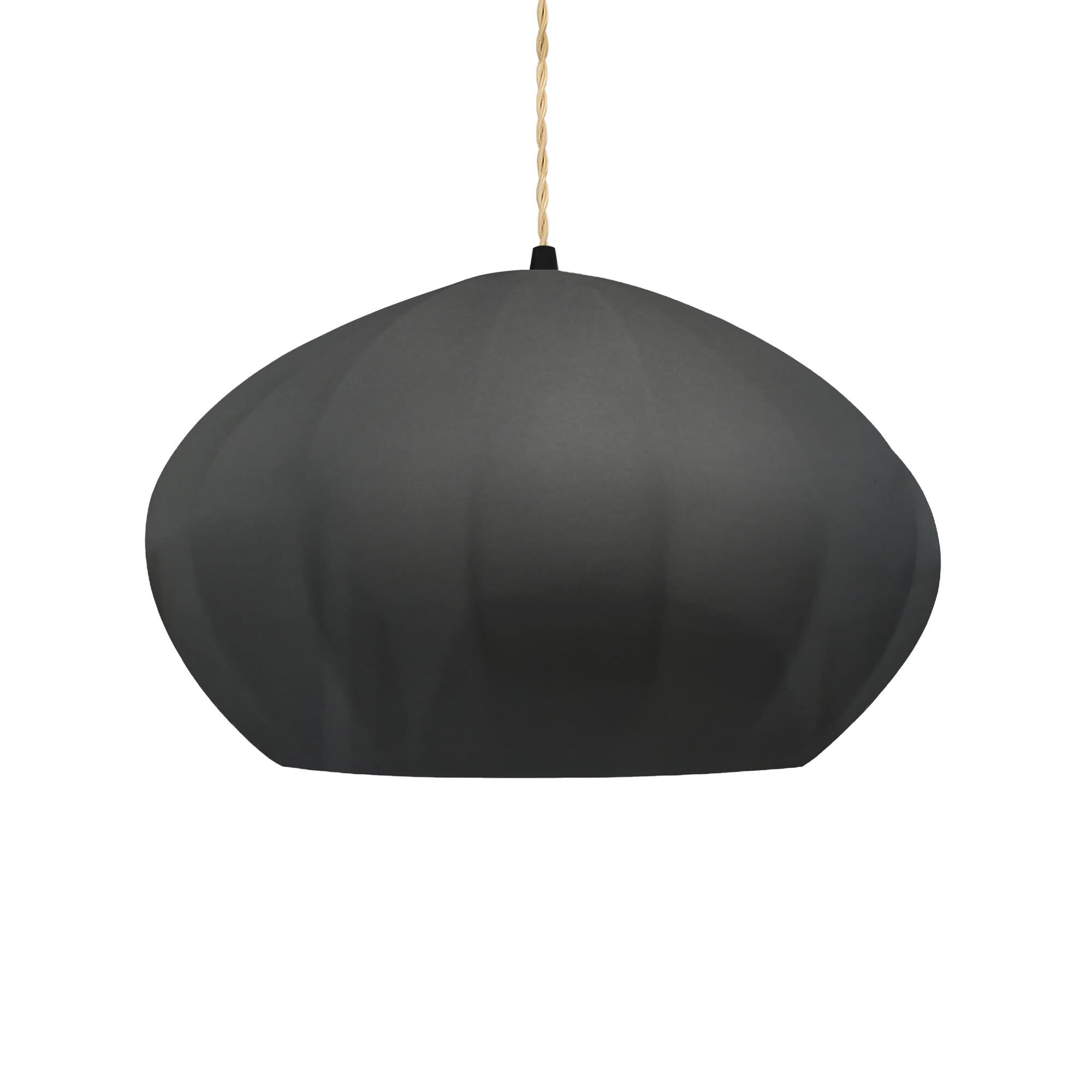 Justice Design Group Fluted 13 Inch Large Pendant Fluted - CER-6605-GRY-MBLK-BEIG-TWST - Modern Contemporary