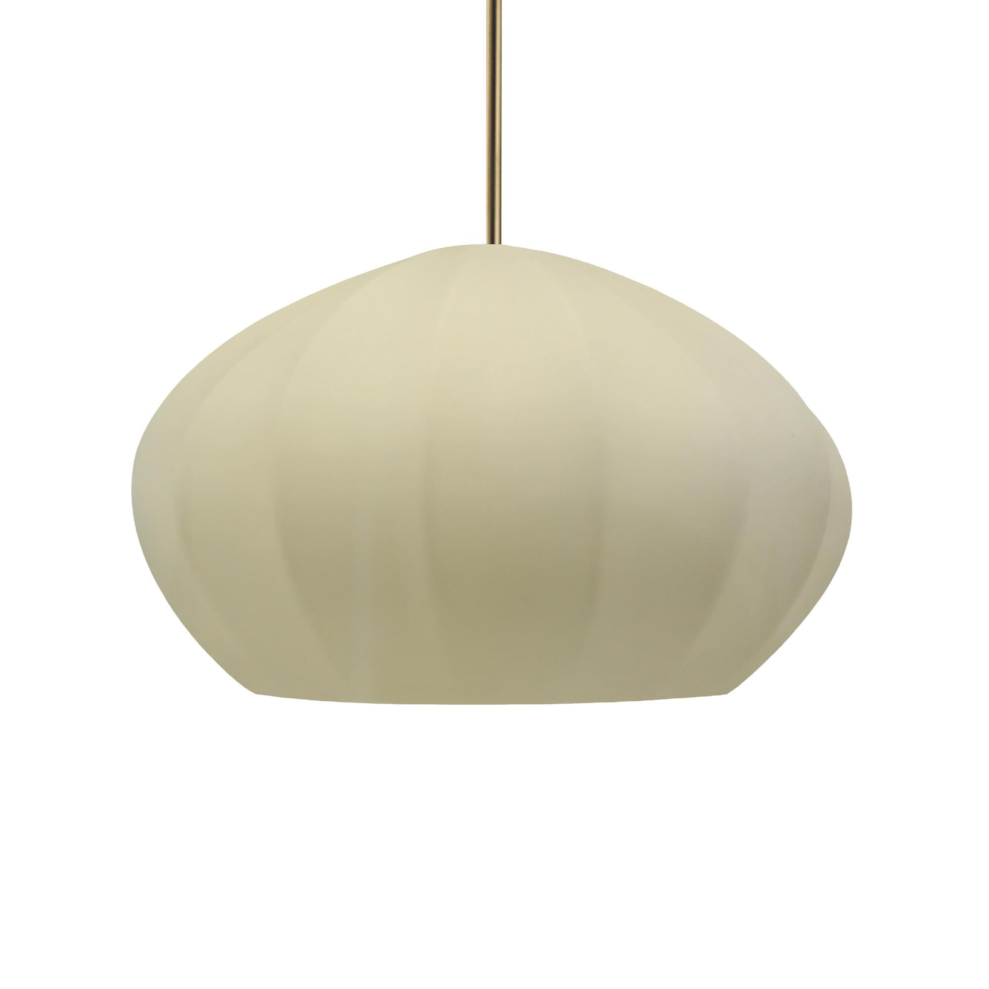 Justice Design Group Fluted 13 Inch Large Pendant Fluted - CER-6605-BLK-NCKL-RIGID-LED1-700 - Modern Contemporary