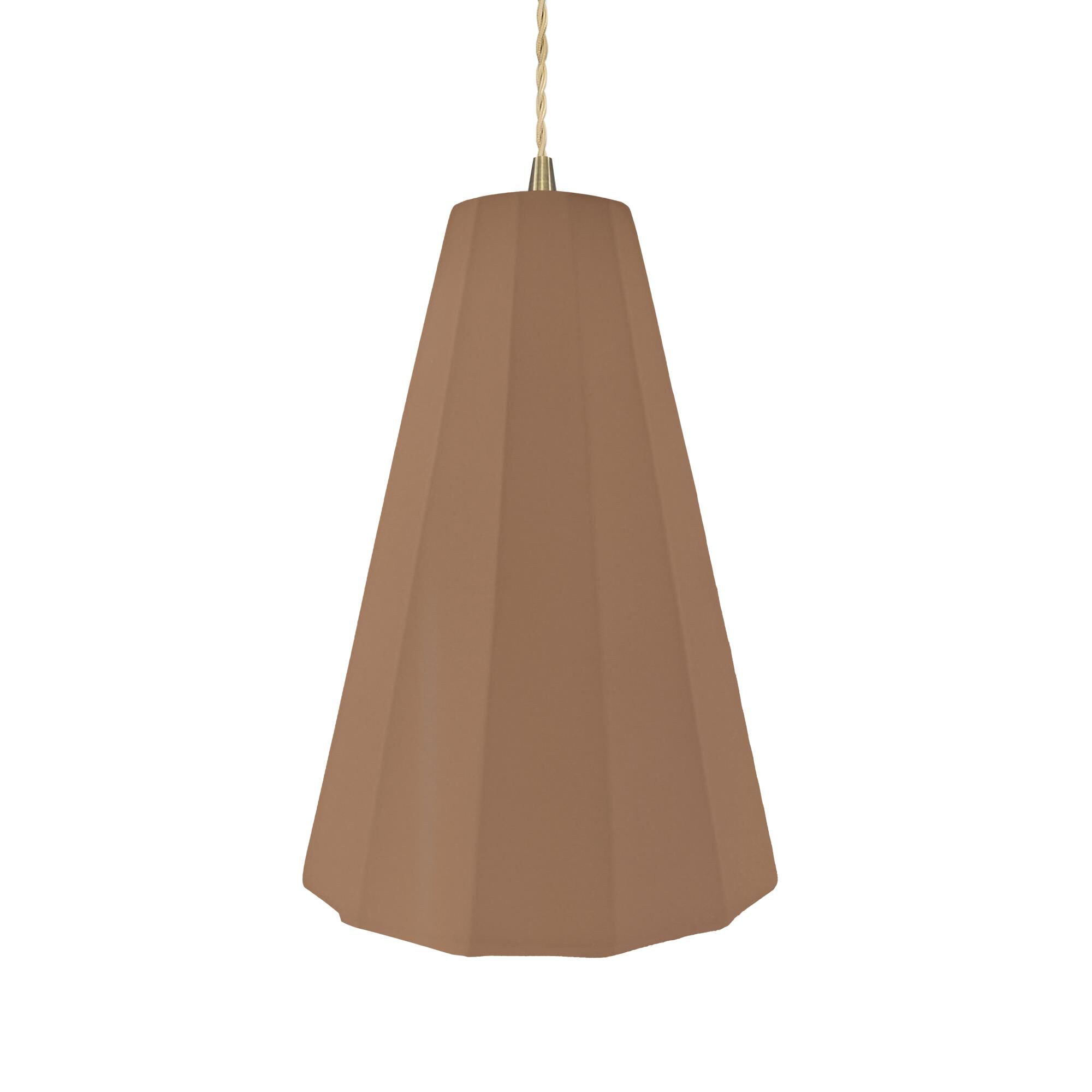 Justice Design Group Fluted 9 Inch Mini Pendant Fluted - CER-6607-MGRN-NCKL-BEIG-TWST-LED1-700 - Modern Contemporary