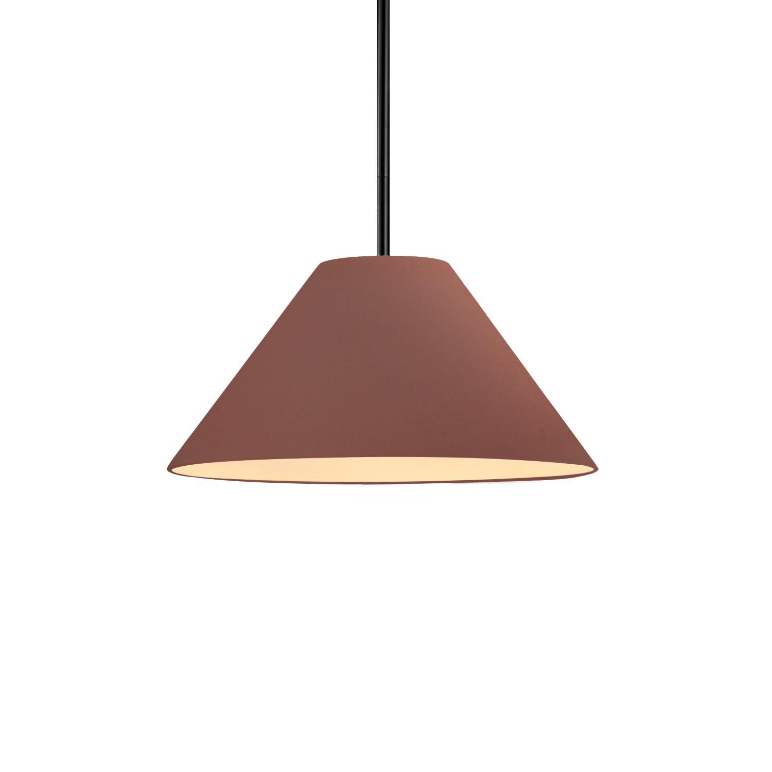 Justice Design Group Radiance Avola 11 Inch Mini Pendant Radiance Avola - CER-6640-CLAY-MBLK-RIGID-LED1-700 - Modern Contemporary