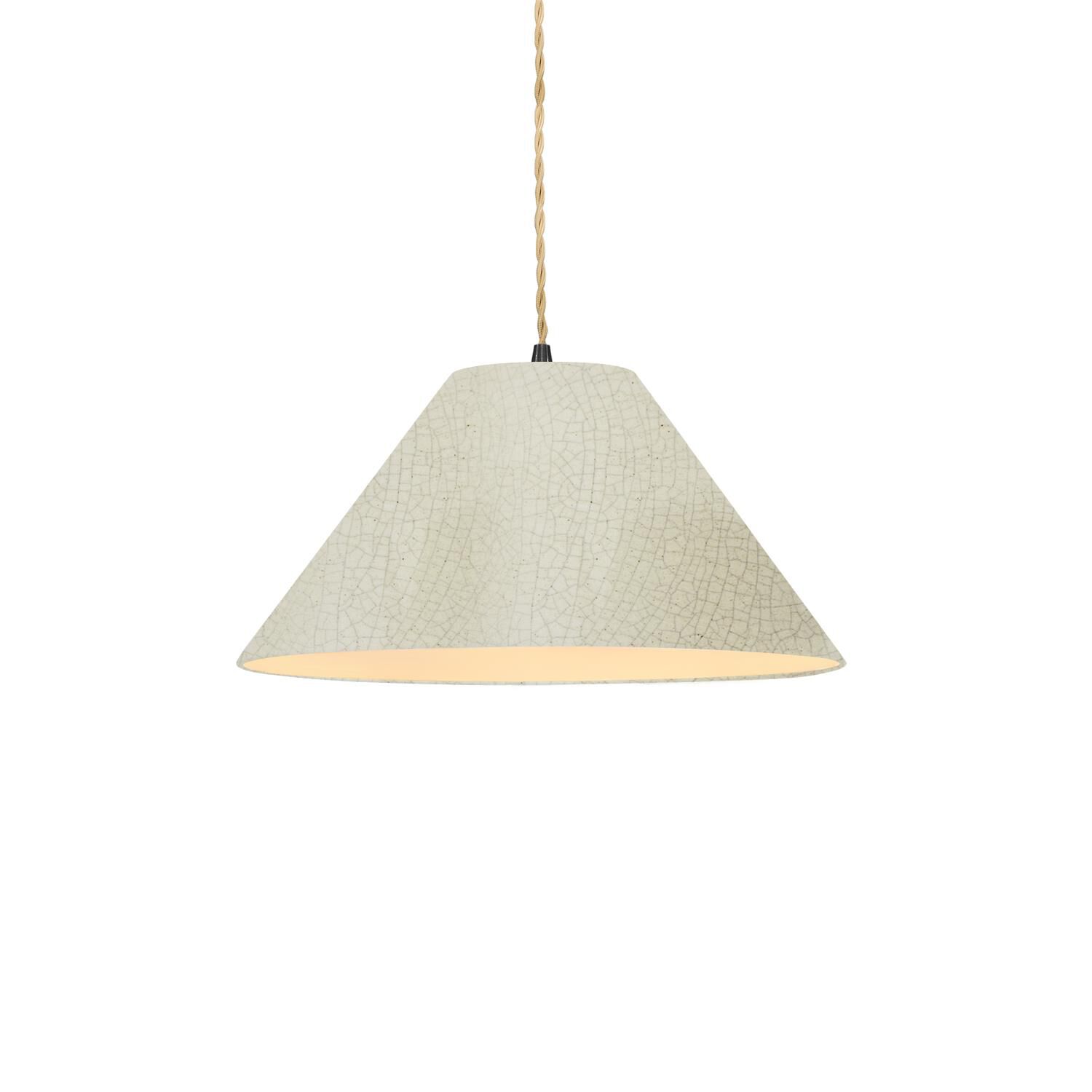 Justice Design Group Radiance Avola 11 Inch Mini Pendant Radiance Avola - CER-6640-CRK-MBLK-BEIG-TWST-LED1-700 - Transitional
