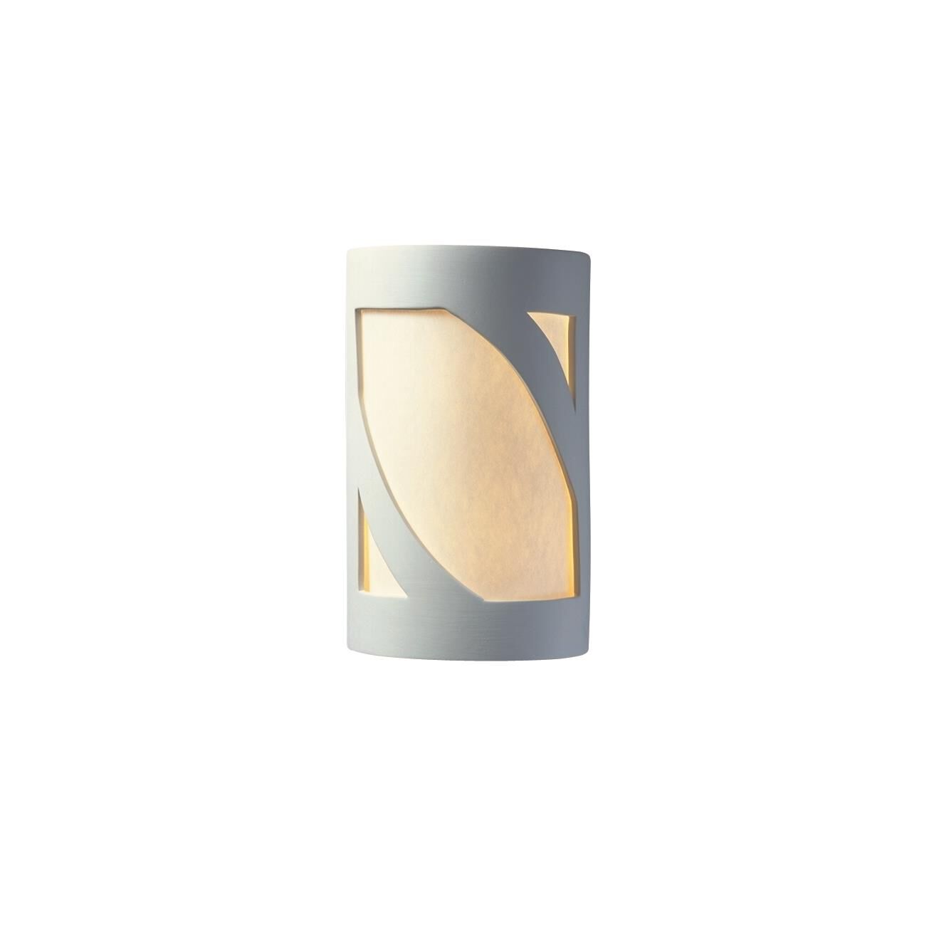 Justice Design Group Ambiance 12 Inch Tall Wall Sconce Ambiance - CER-7355-STOC - Transitional