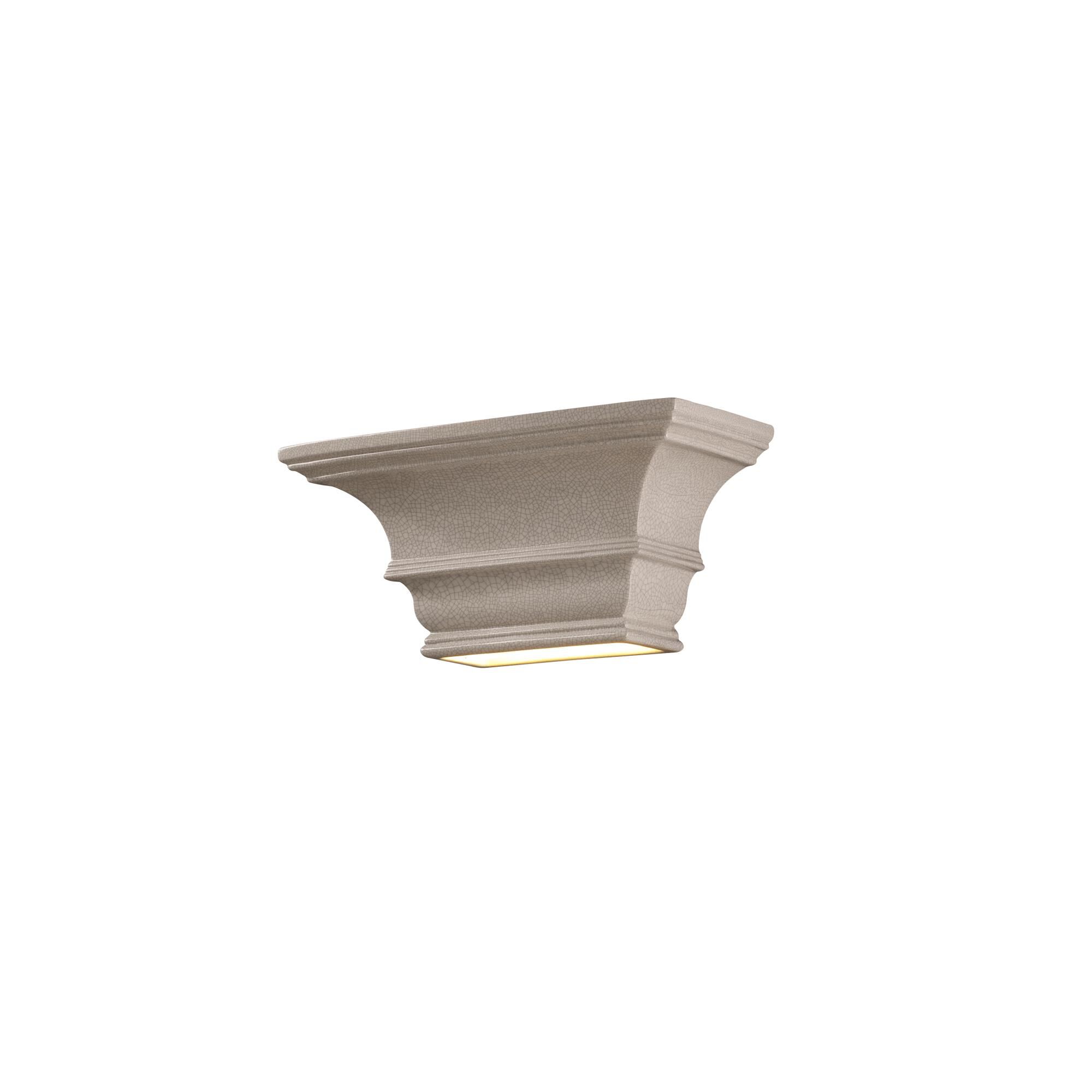 Justice Design Group Ambiance 15 Inch Wall Sconce Ambiance - CER-9825-CRK - Transitional