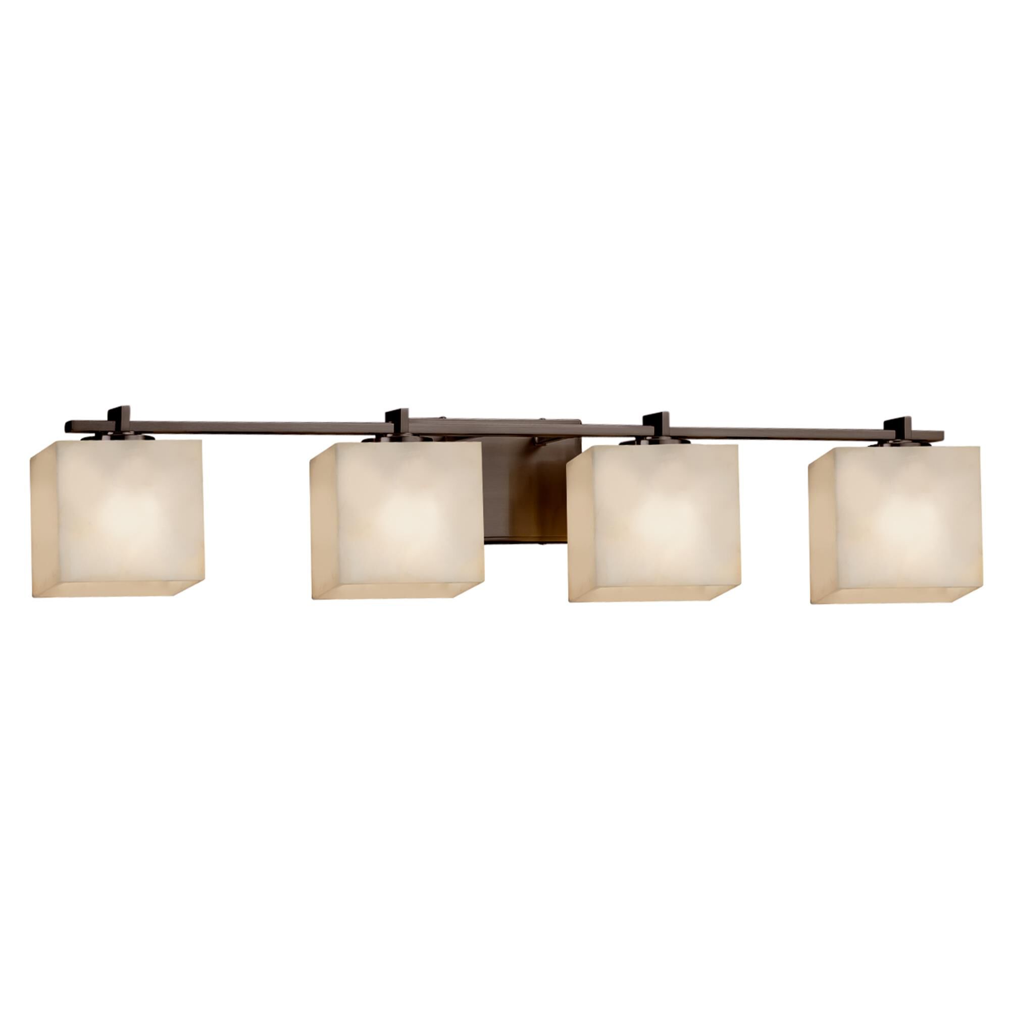Justice Design Group Clouds 35 Inch 4 Light Bath Vanity Light Clouds - CLD-8444-55-CROM-LED4-2800 - Transitional