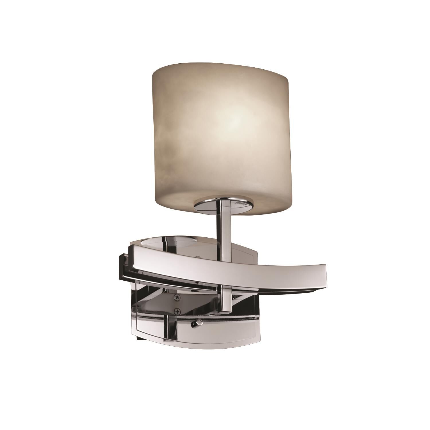 Justice Design Group Clouds 11 Inch Wall Sconce Clouds - CLD-8597-30-MBLK - Transitional