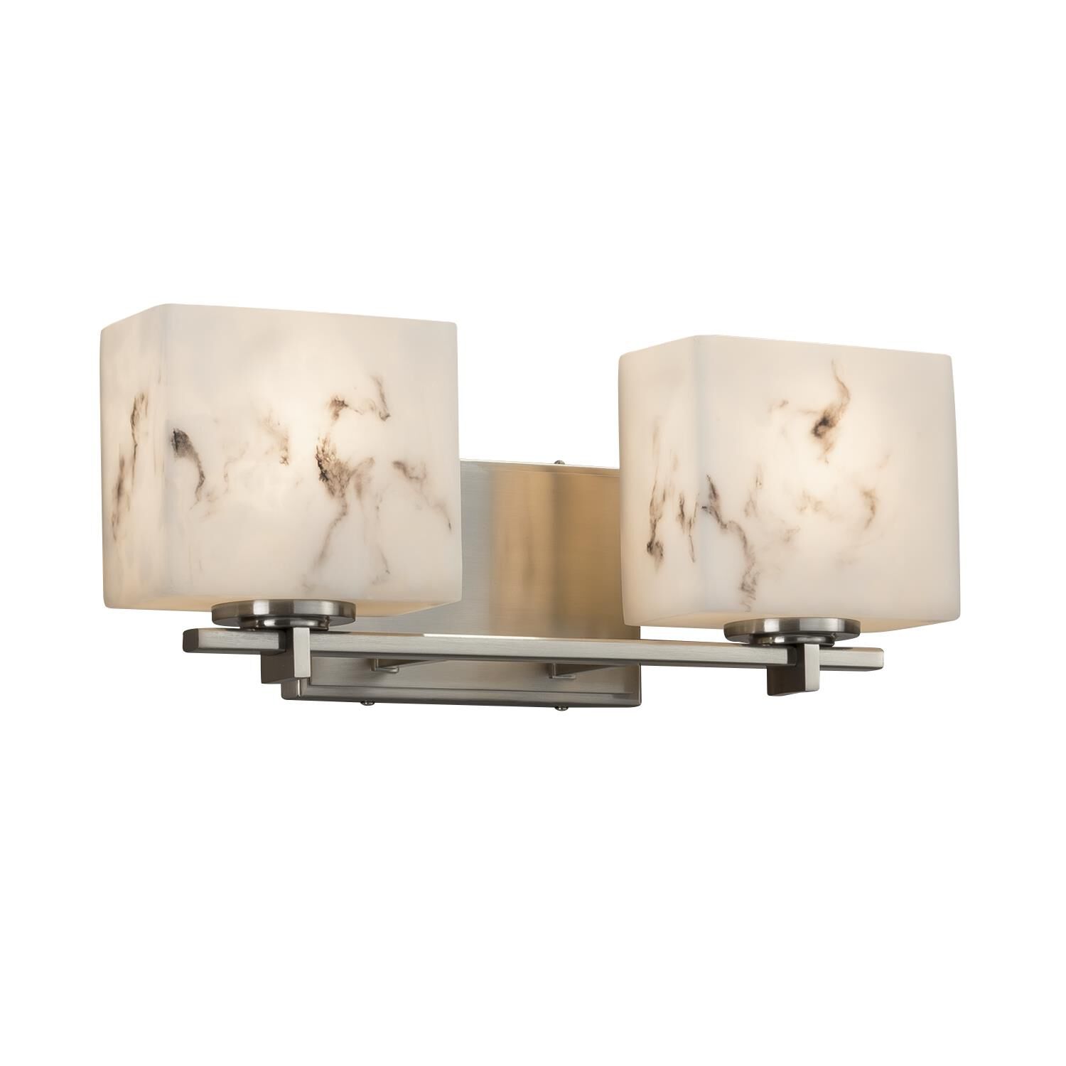 Justice Design Group Lumenaria 15 Inch 2 Light Bath Vanity Light Lumenaria - FAL-8442-55-MBLK - Transitional
