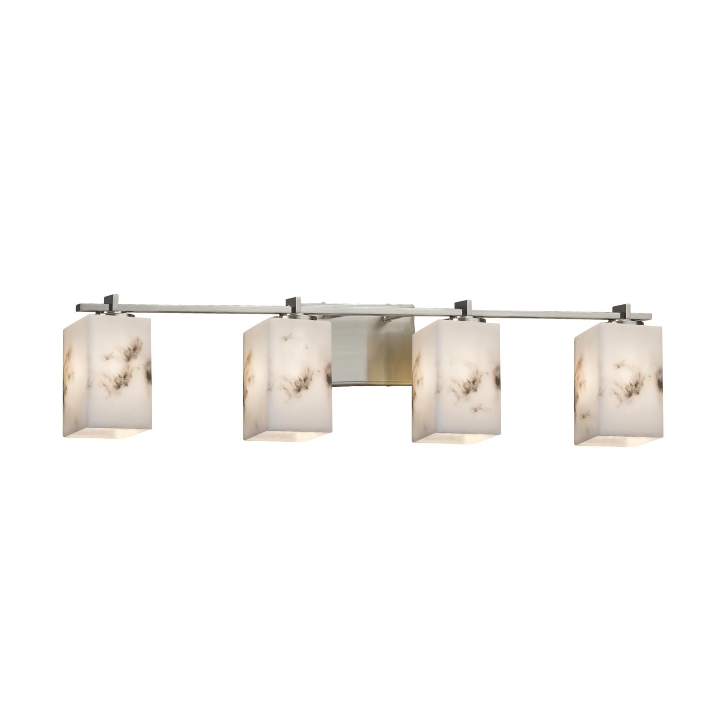 Justice Design Group Lumenaria 34 Inch 4 Light Bath Vanity Light Lumenaria - FAL-8444-15-MBLK-LED4-2800 - Transitional