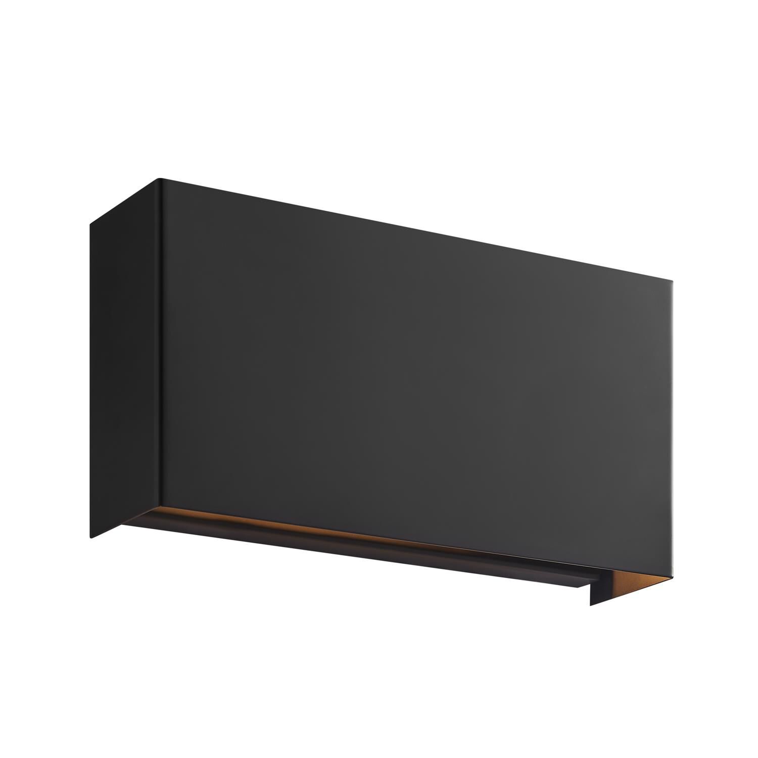 Justice Design NSH-5665-MBLK Marco Family 10 inch Matte Black ADA Wall Sconce Wall Light in 2.5" D x 10" W x 5" H, EVOLV