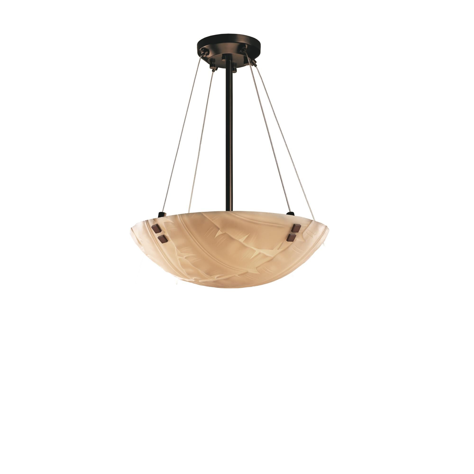 Justice Design Group Porcelina 21 Inch Pendant Light Porcelina - PNA-9661-35-WAVE-DBRZ-F4