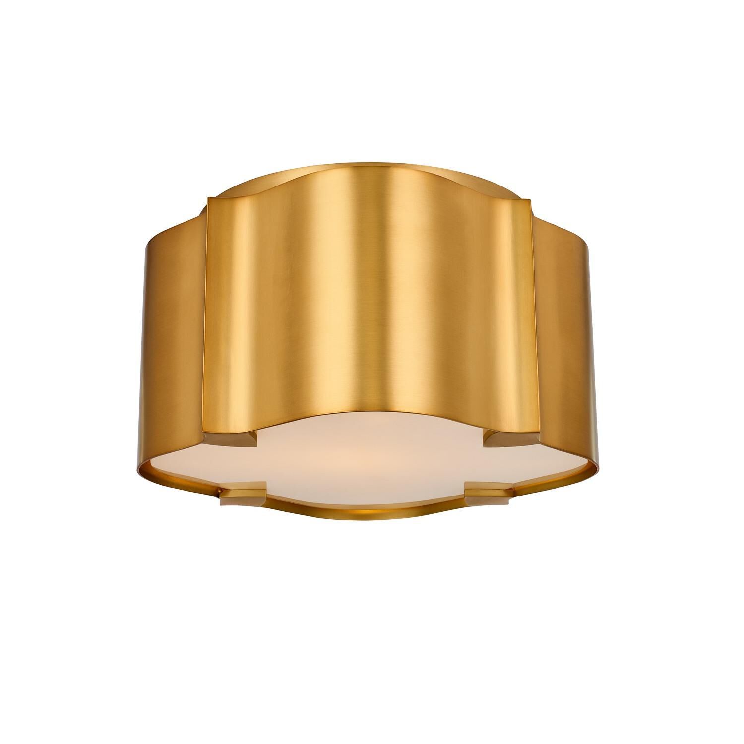 Lotus 10 Inch 1 Light Flush Mount by Kalco Lighting