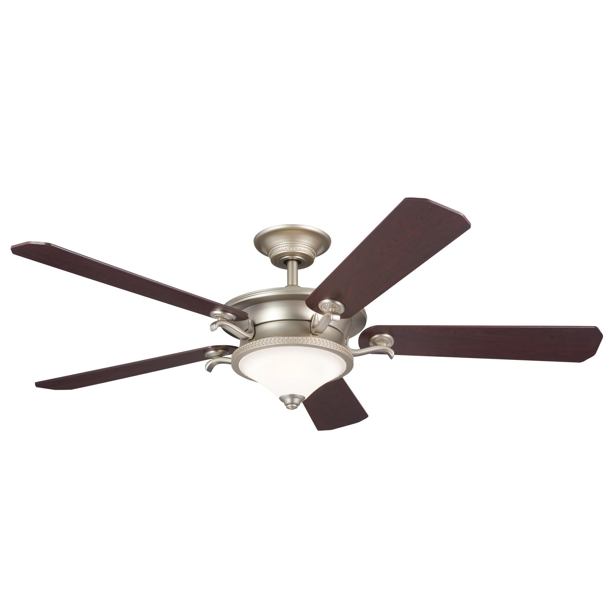 Photos - Fan Kichler Lighting Rise 60 Inch Ceiling  with Light Kit Rise - 300370NI  