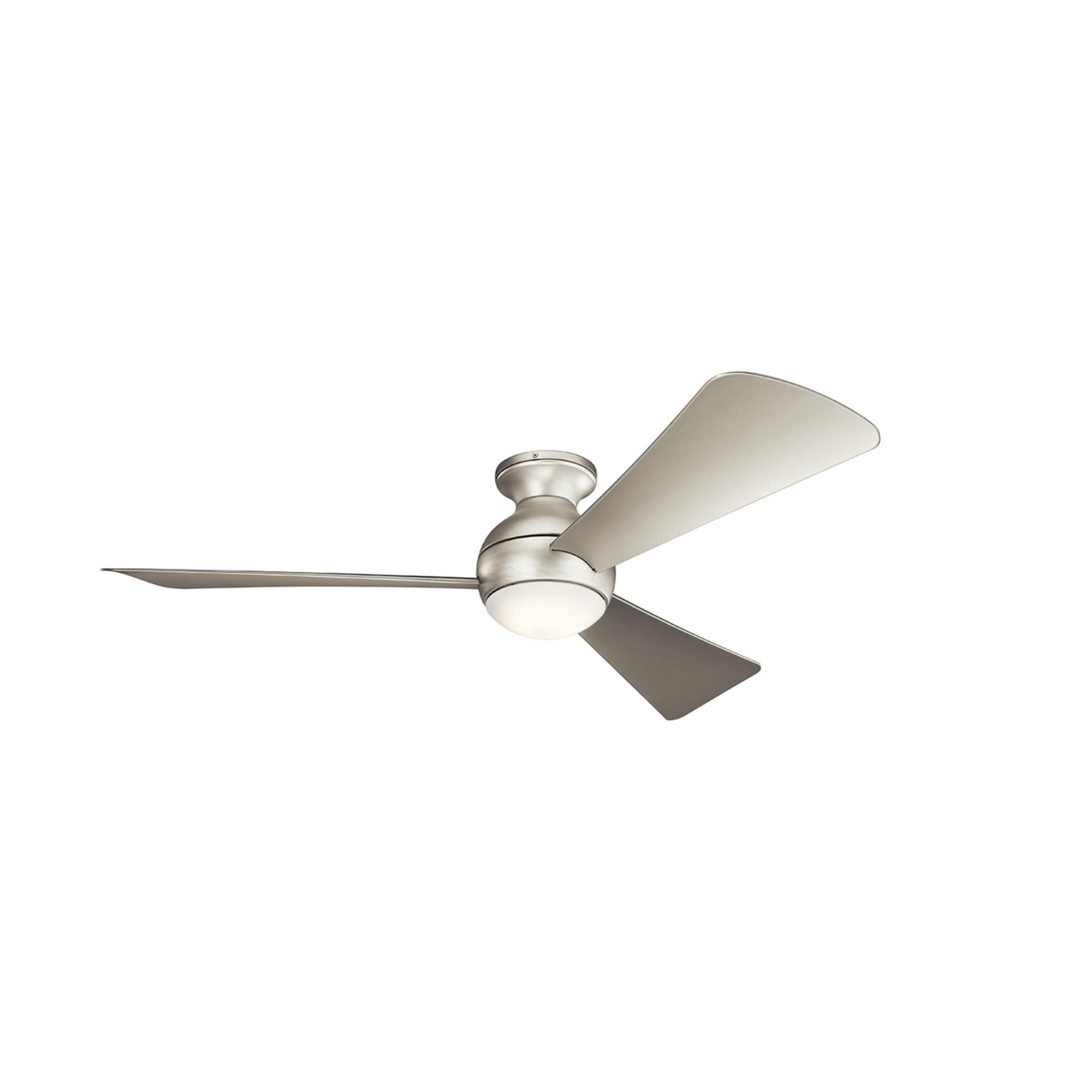Photos - Fan Kichler Lighting Sola Outdoor Rated 54 Inch Flush Mount  with Light Kit Sola - 330152NI - Modern Contemporary 330152NI 