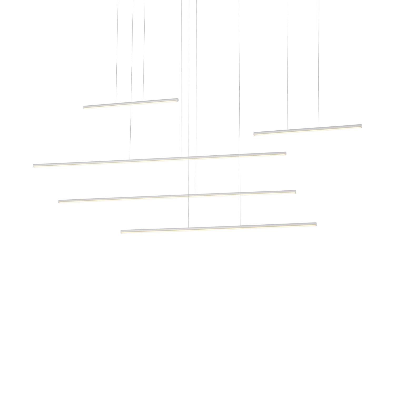 Kuzco Lighting Chute Motion 61 Inch Linear Suspension Light Chute Motion - MP14960-WH-UNV-010 - Modern Contemporary
