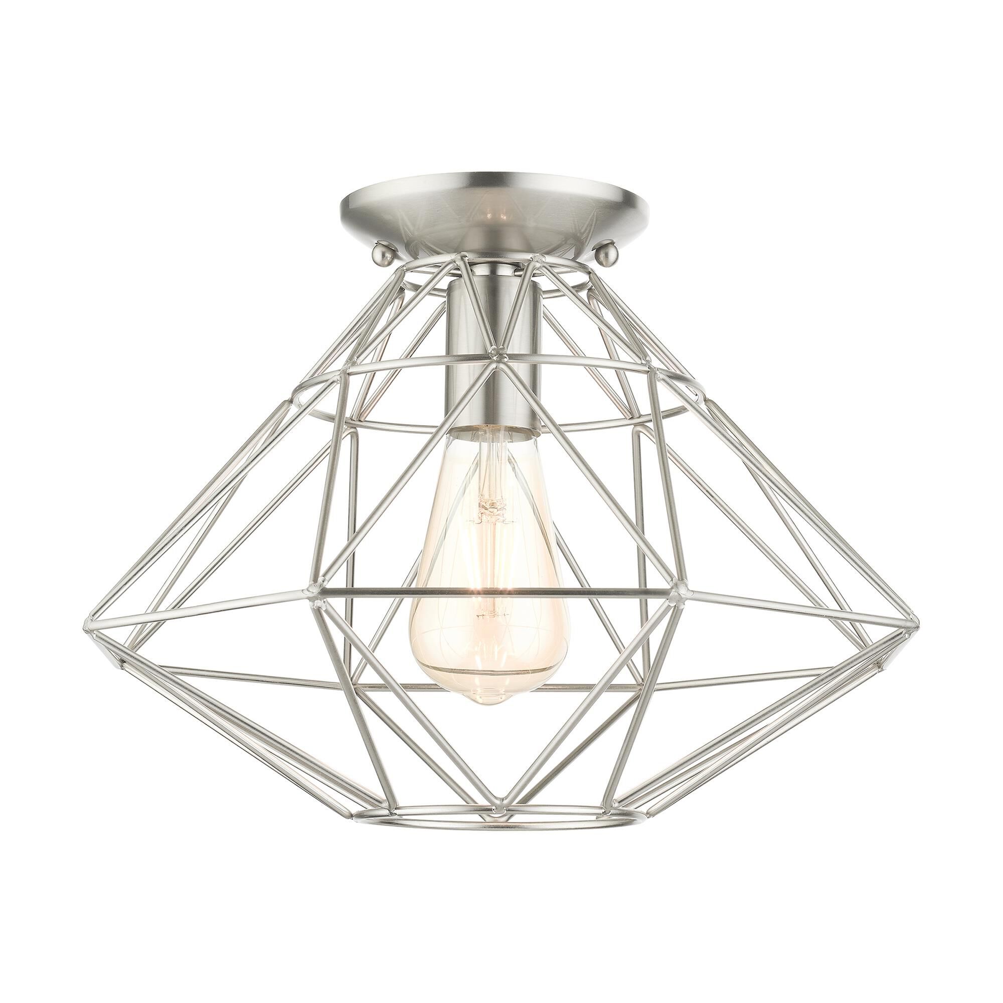 Livex Lighting - Geometric - 1 Light Flush Mount in Geometric Style - 13.5 thumbnail 6
