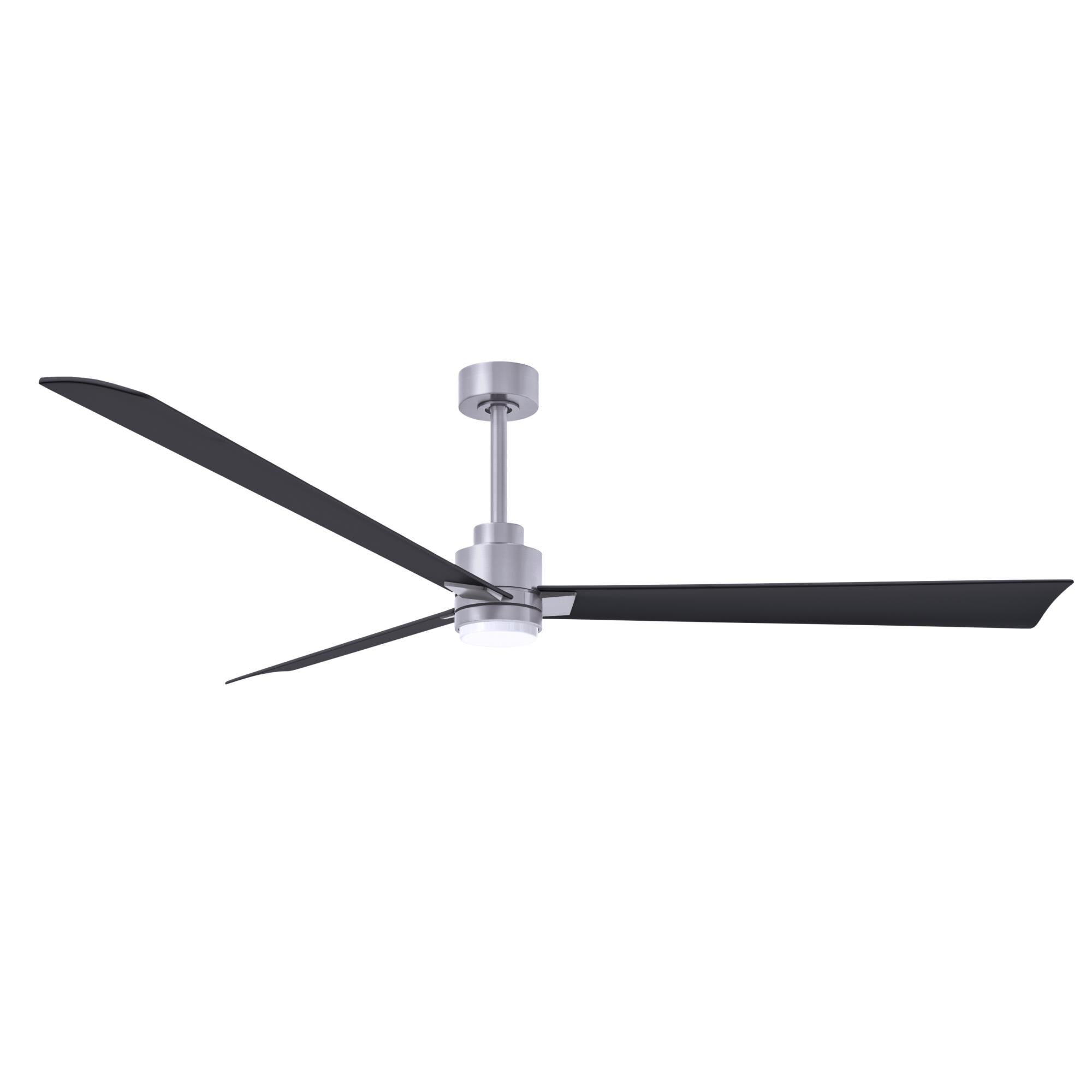Photos - Fan Matthews  Company Alessandra 72 Inch Ceiling  Alessandra - AKLK-BN-BK-72 - Modern Contemporary AKLK-BN-BK-72