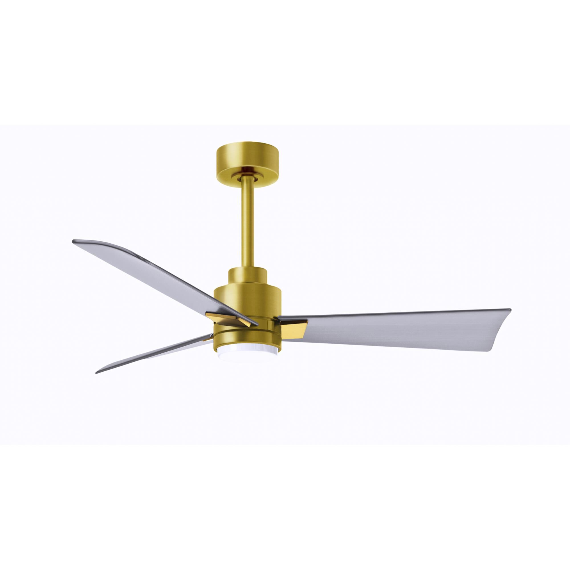 Photos - Fan Matthews  Company Alessandra 42 Inch Ceiling  with Light Kit Alessandra - AKLK-BRBR-BN-42 - Modern Contemporary AKLK-B