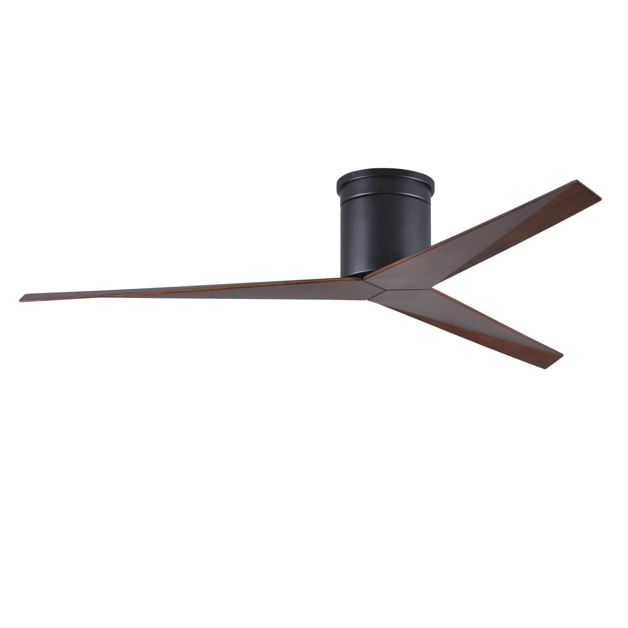 Photos - Fan Atlas Matthews  Company Eliza 56 Inch Flush Mount  Eliza - EKH-BK-WN - Modern Contemporary EKH-BK-WN 
