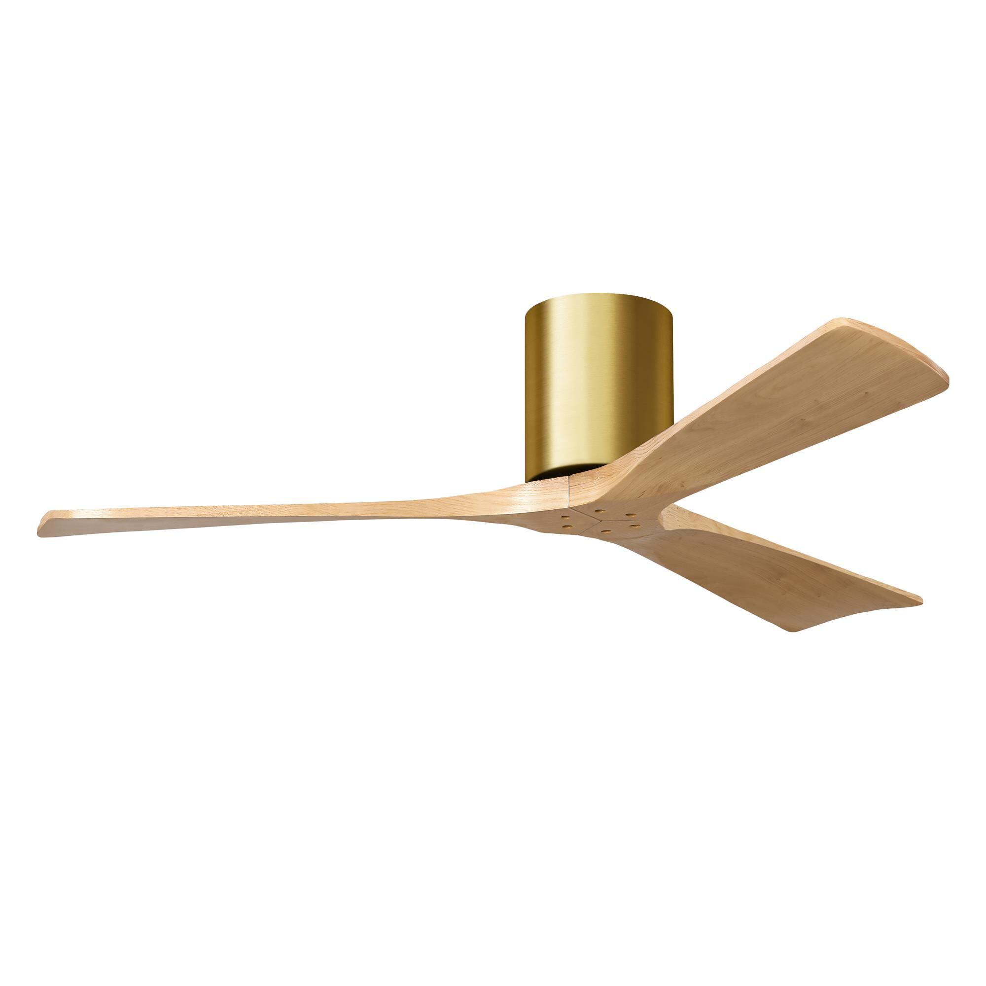 Photos - Fan Matthews  Company Irene 52 Inch Flush Mount  Irene - IR3H-BRBR-LM-52 - Modern Contemporary IR3H-BRBR-LM-52