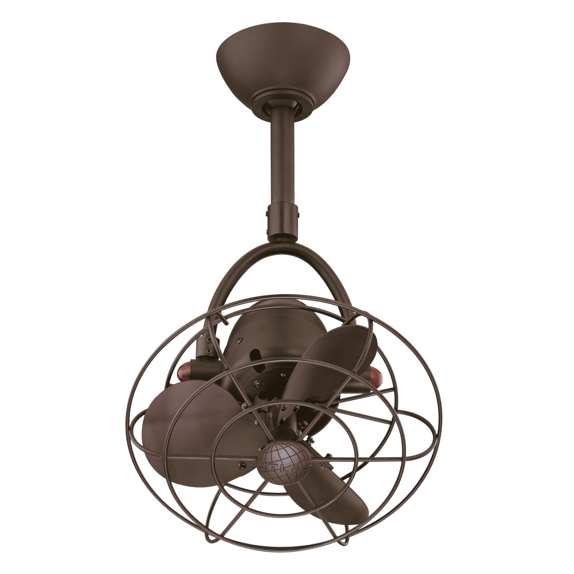 Photos - Fan Atlas Matthews  Company Diane Oscillating Ceiling  Diane - DI-TB-MTL - Nautical DI-TB-MTL 