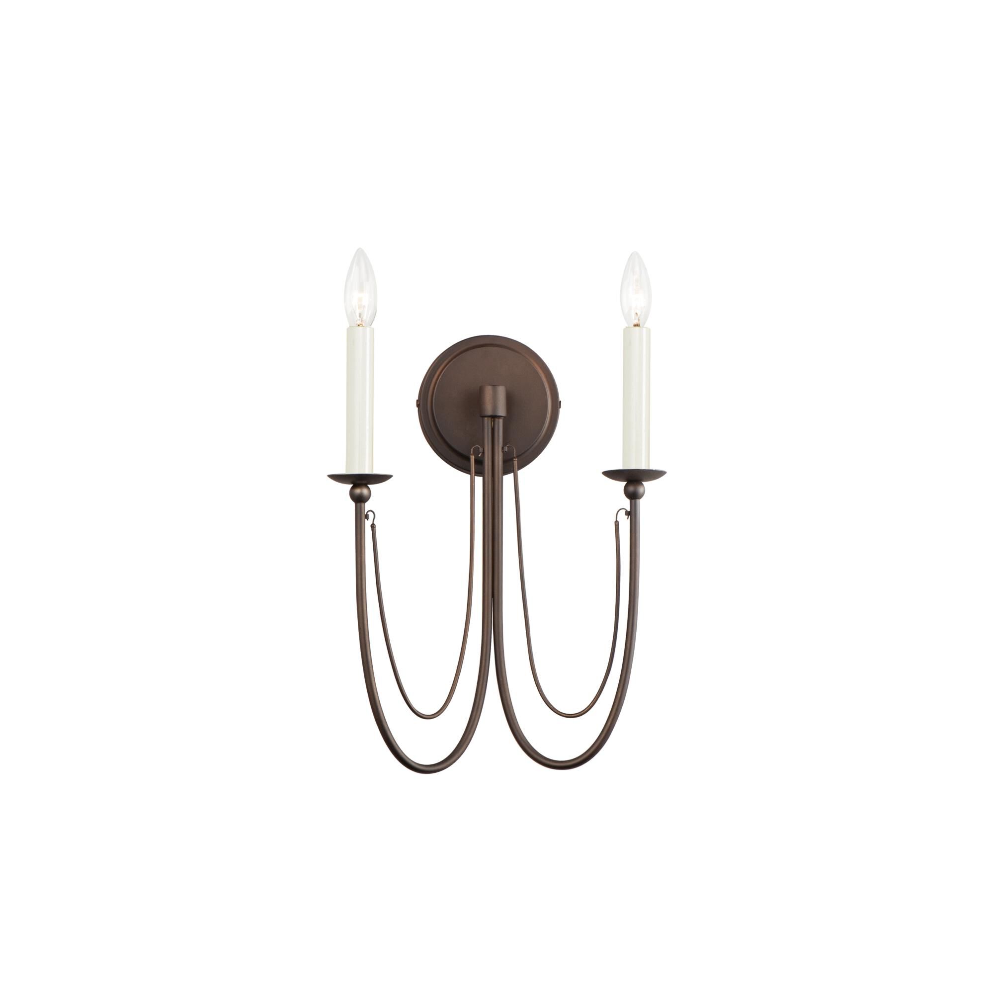 Photos - Chandelier / Lamp Maxim Lighting Plumette 16 Inch 2 Light Wall Sconce Plumette - 12161CHB - Traditional 12161CHB